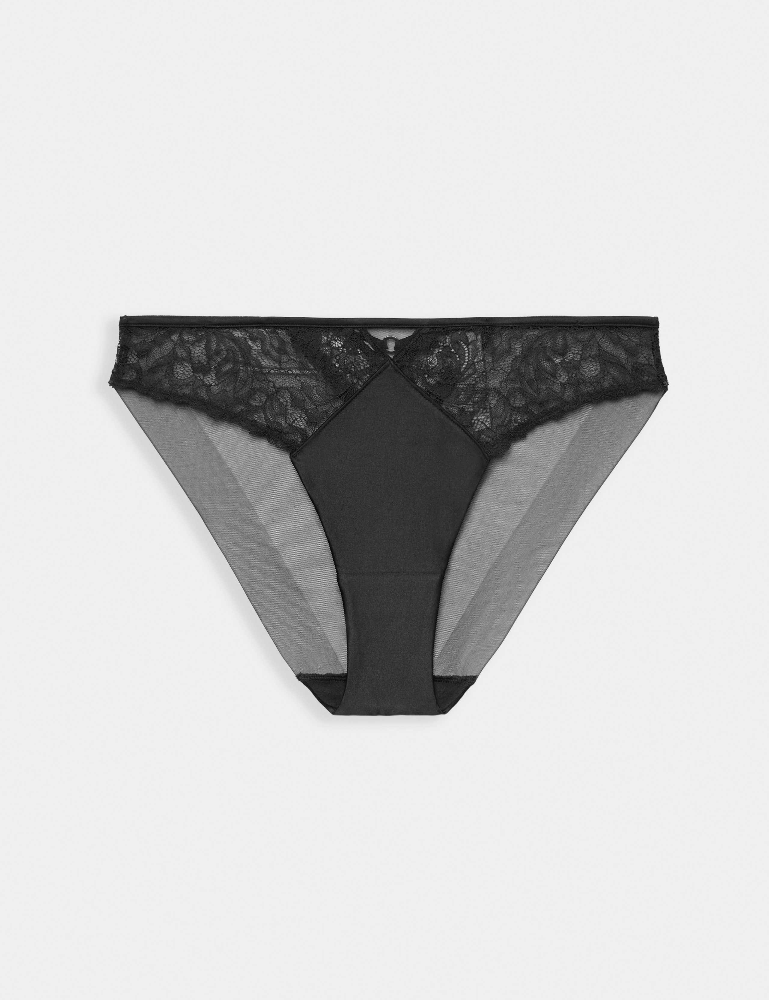 Silk & Lace High Leg Knickers 2 of 4