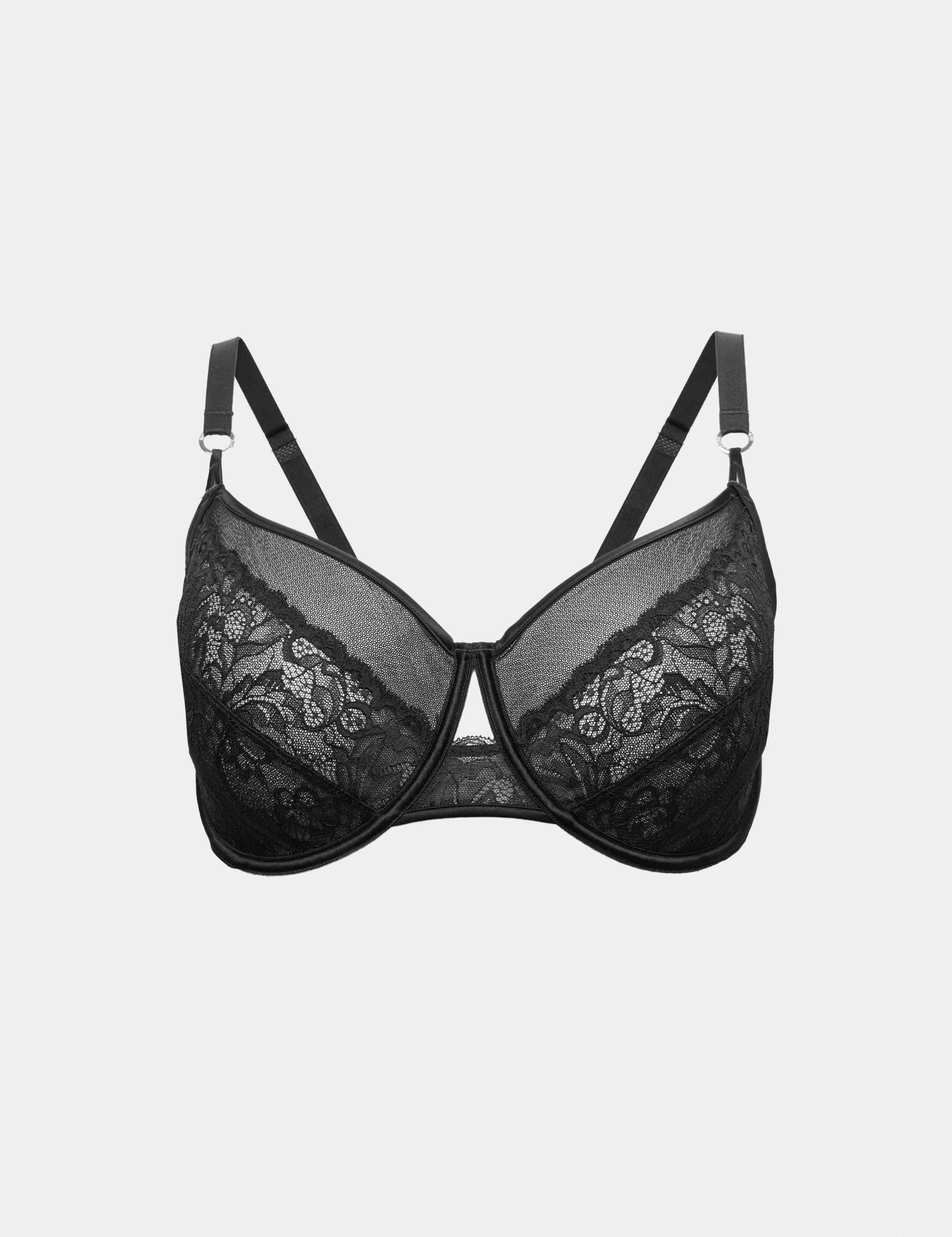 Silk & Lace Wired Minimiser Bra (C-G) 2 of 5