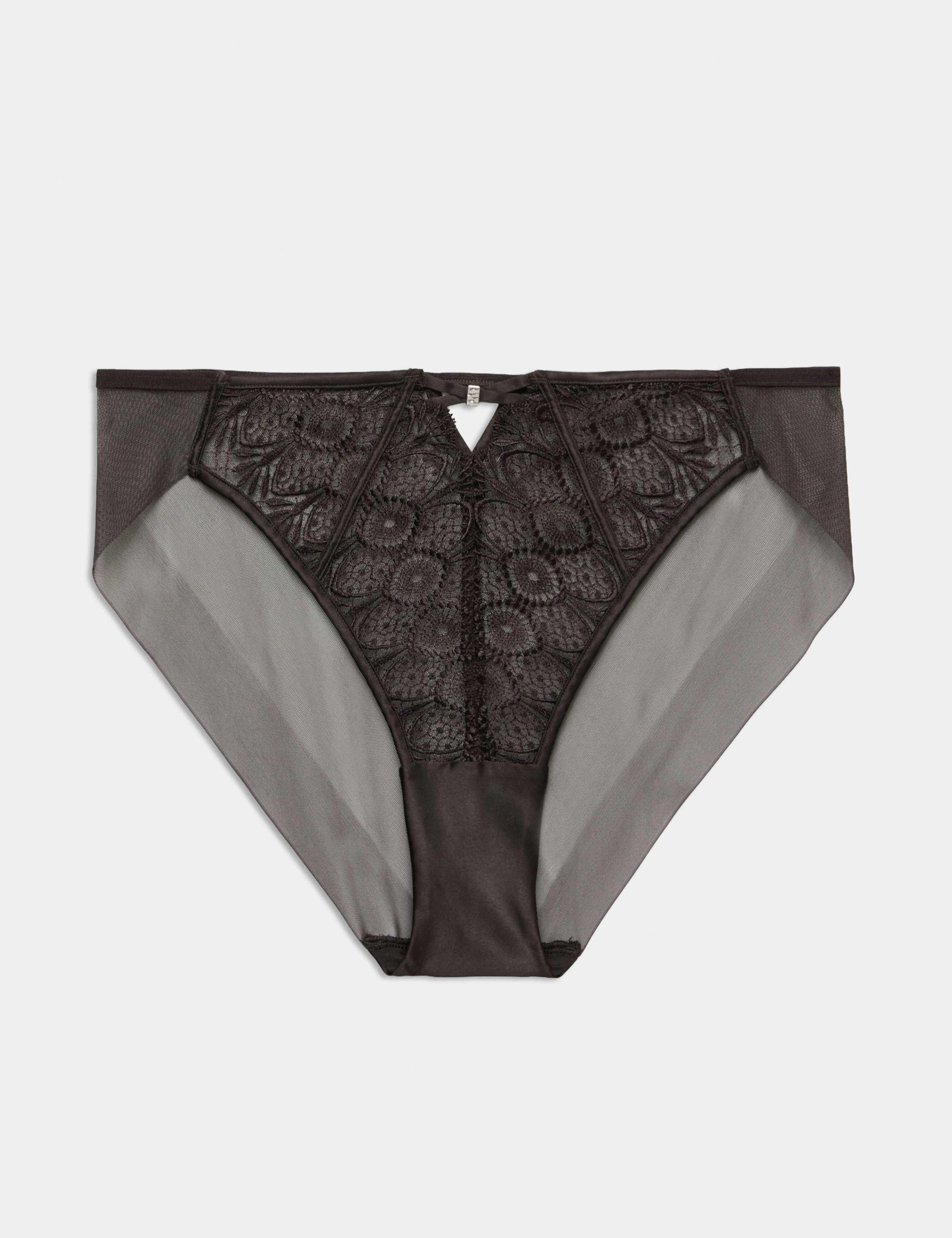 Milan Embroidered High Rise High Leg Knickers 2 of 4