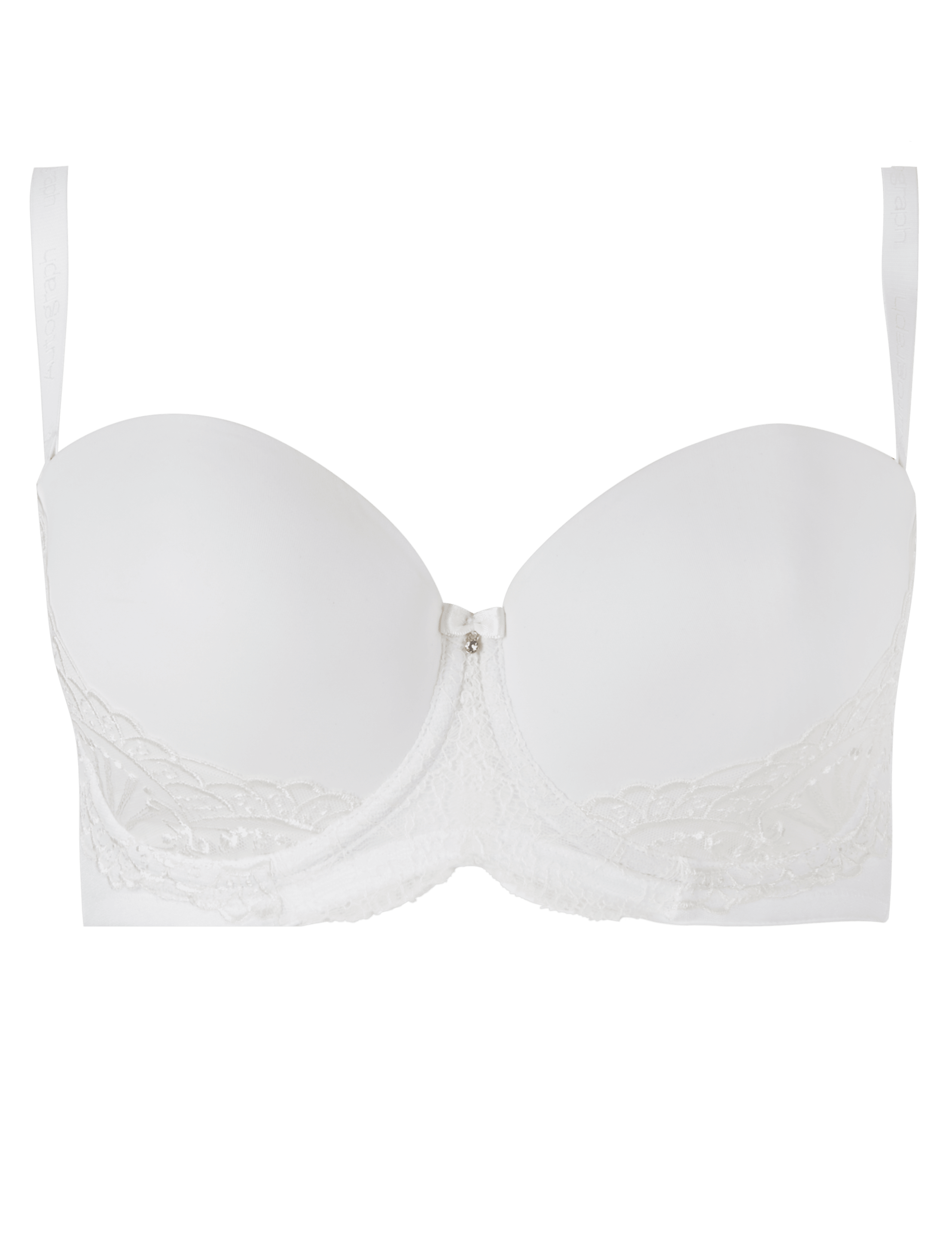 Ornamental Embroidery Multiway Longline Balcony Bra DD-G 2 of 6