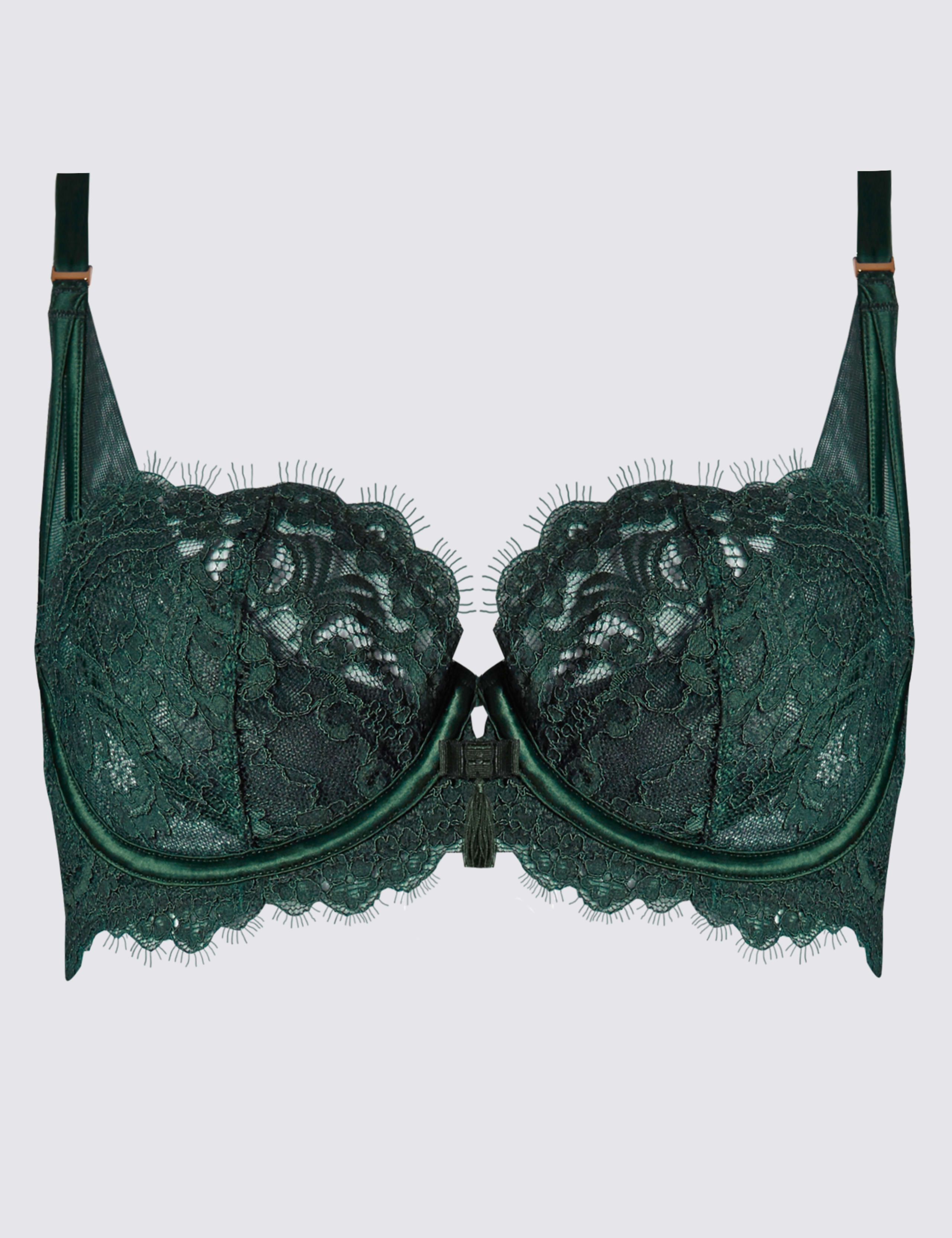 Eyelash Lace Non-Padded Balcony Bra A-D 2 of 4