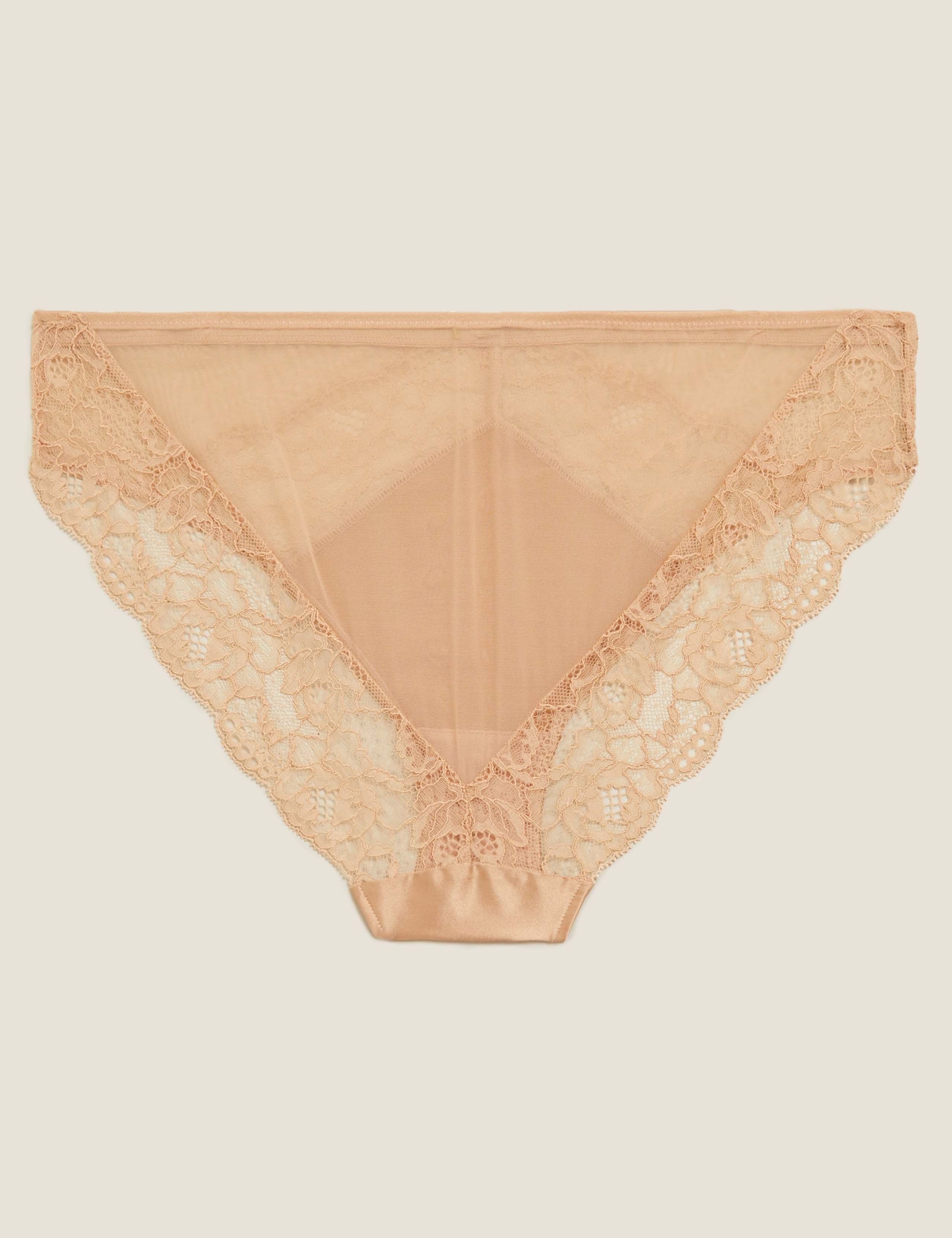 Silk & Lace High Leg Knickers 6 of 7