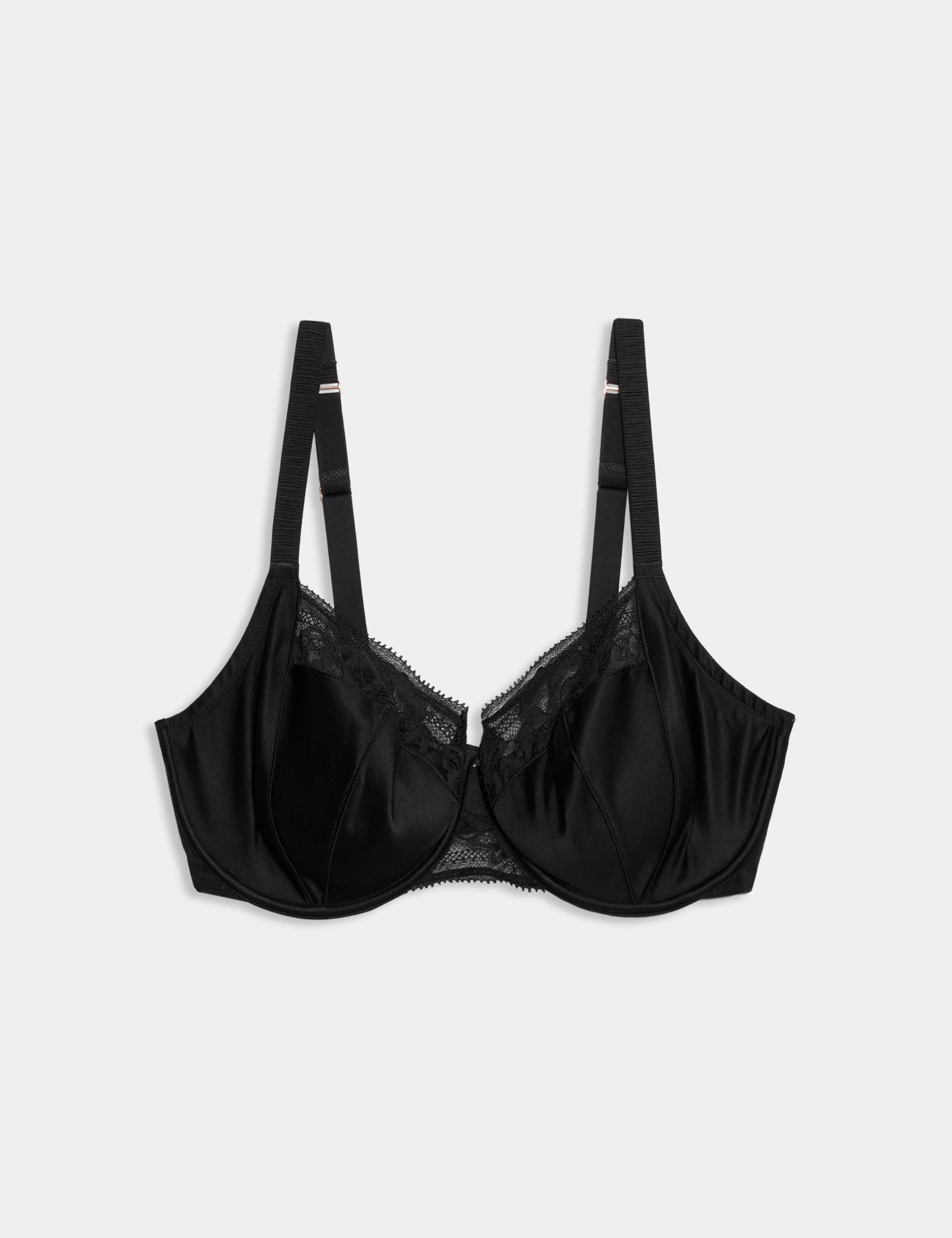 Silk & Lace Wired Balcony Bra F-H 2 of 7