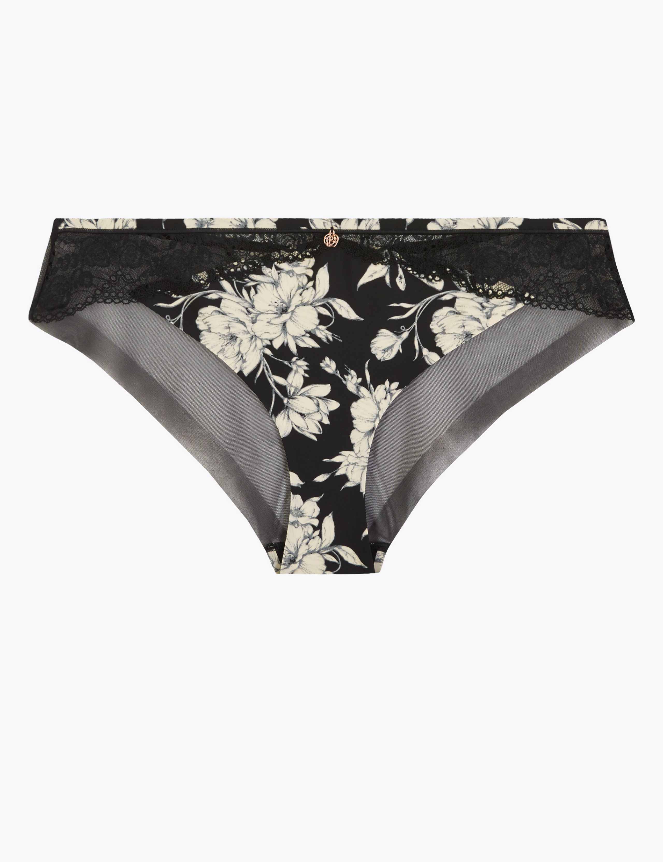 Smoothing Floral No VPL Brazilian Knickers 1 of 3