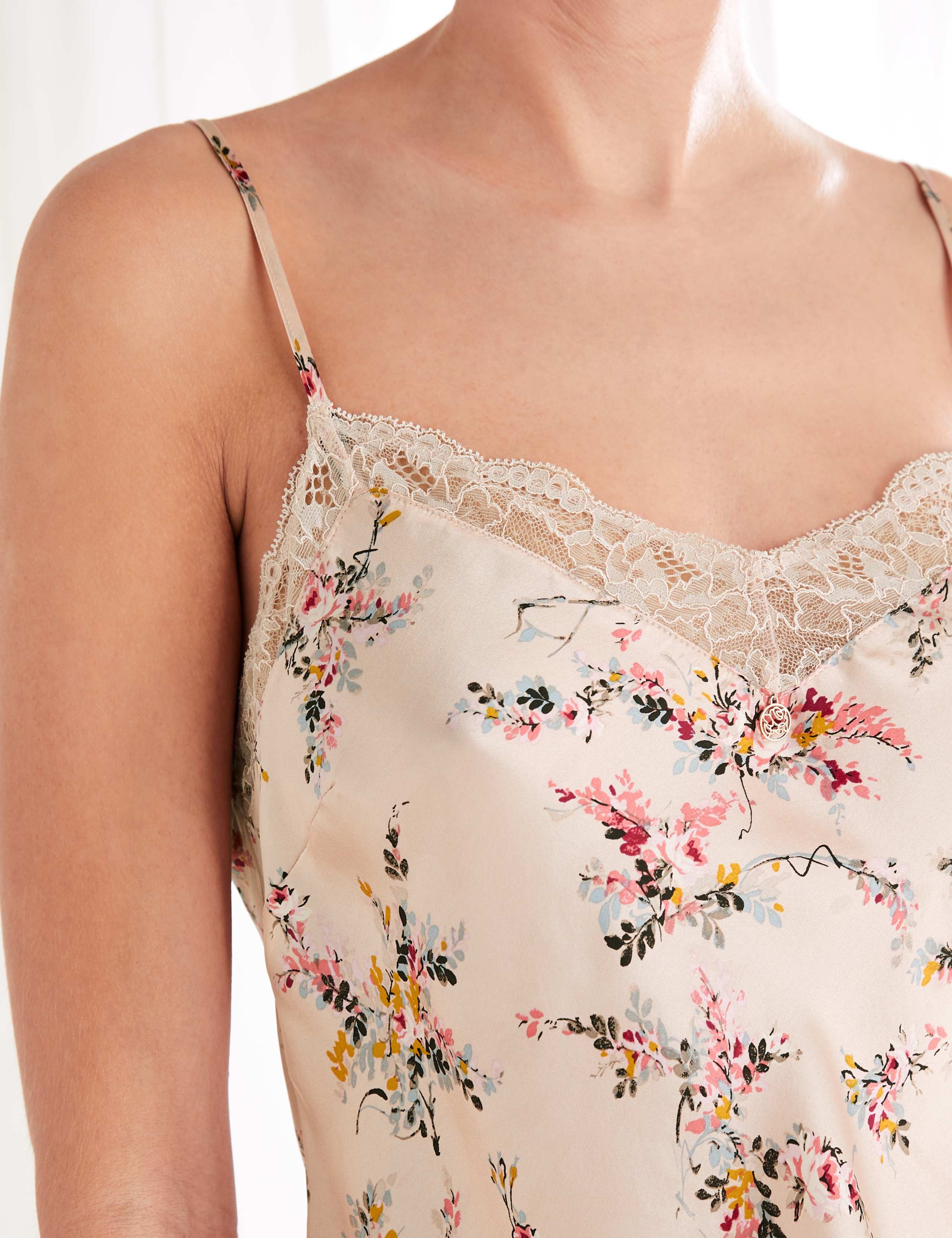 Silk Ditsy Rose Camisole 5 of 8