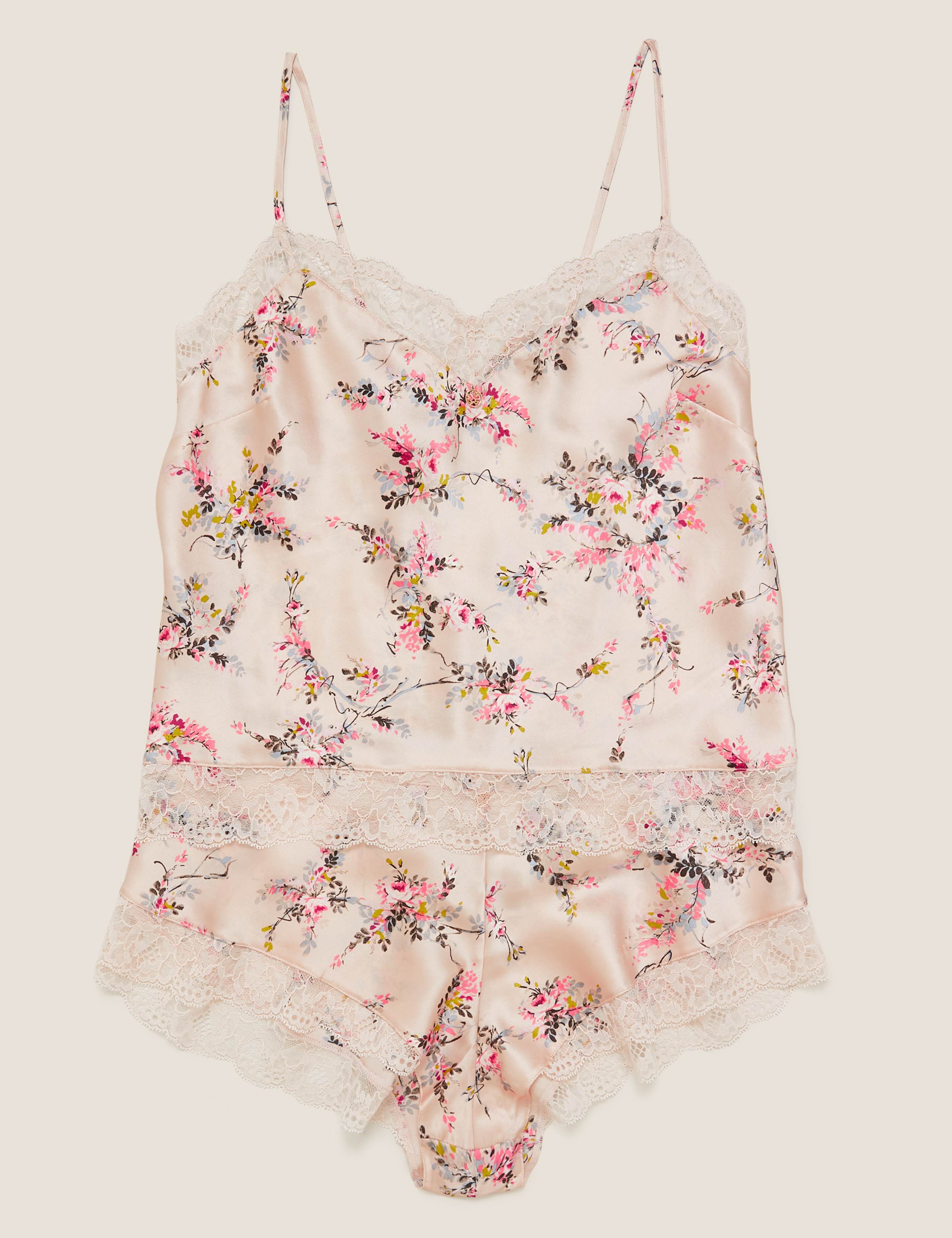 Silk Ditsy Rose Camisole 7 of 8
