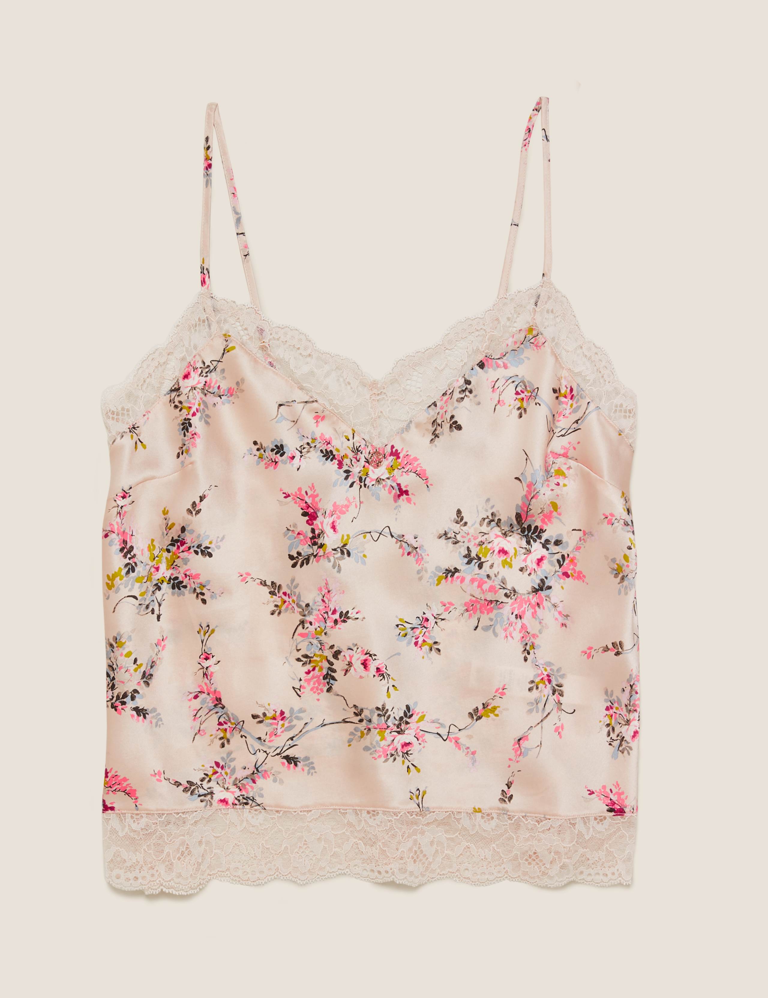 Silk Ditsy Rose Camisole 2 of 8