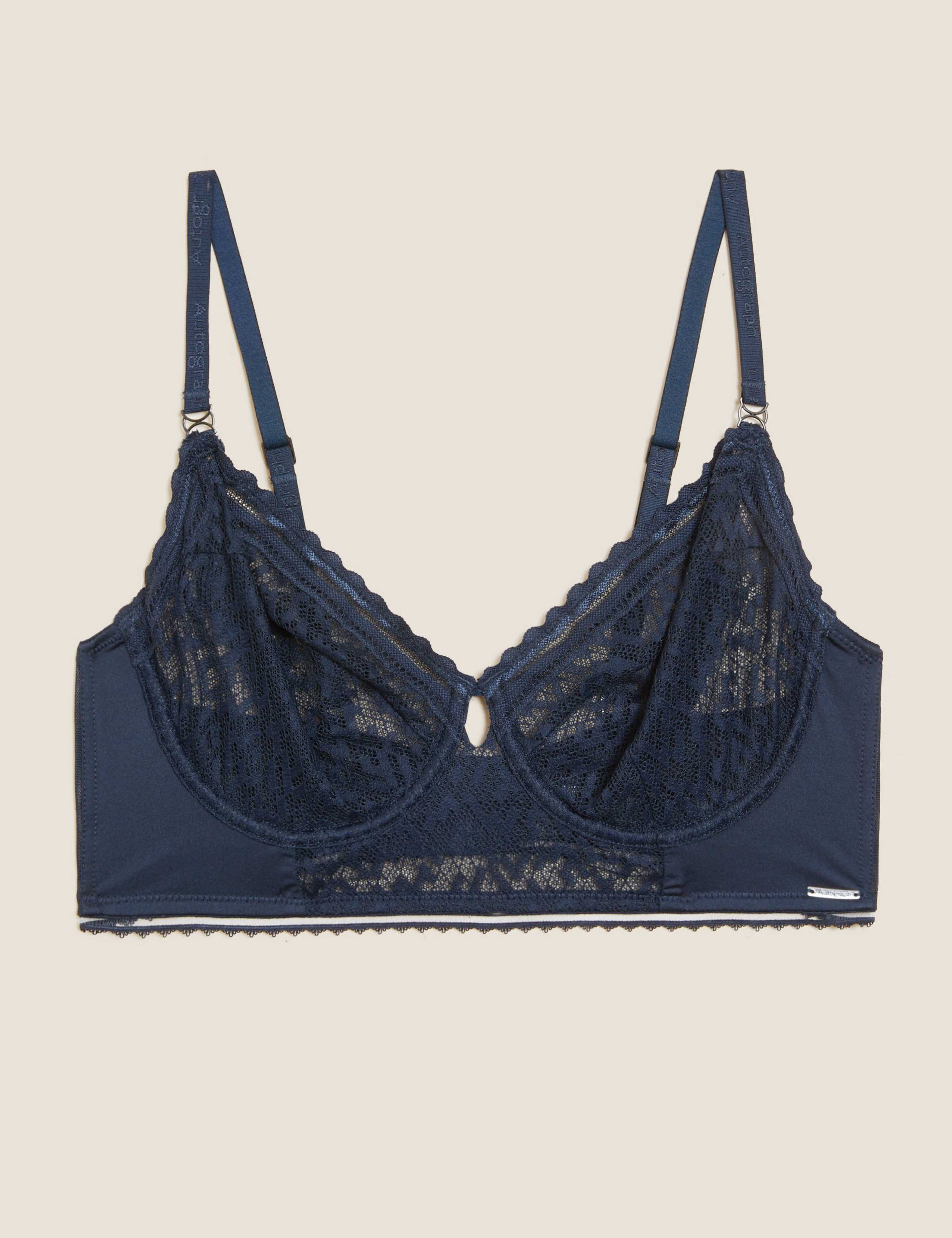 Snake Lace Wired Longline Balcony Bra A-E 2 of 7
