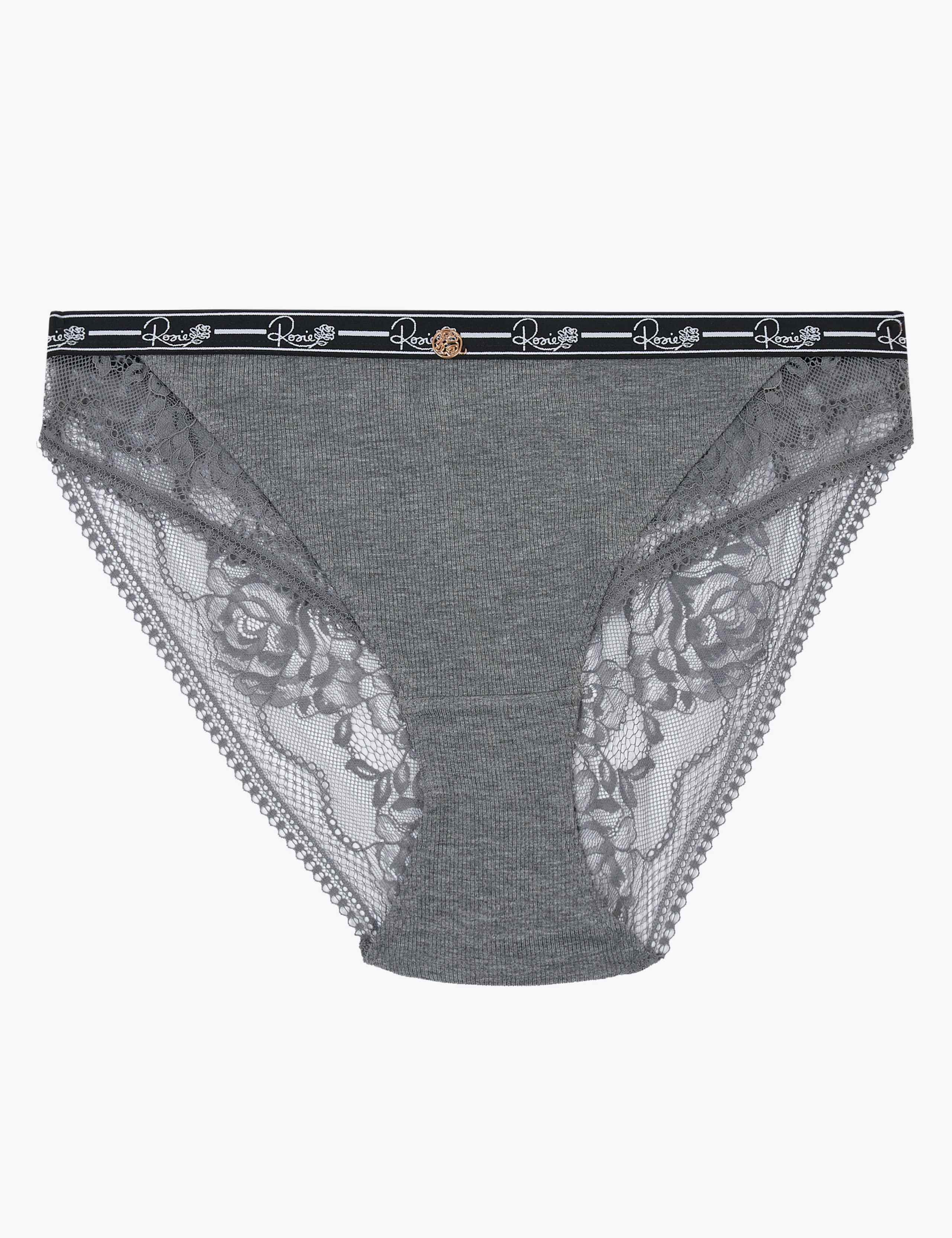 Ribbed High Leg Lounge Knickers 1 of 7