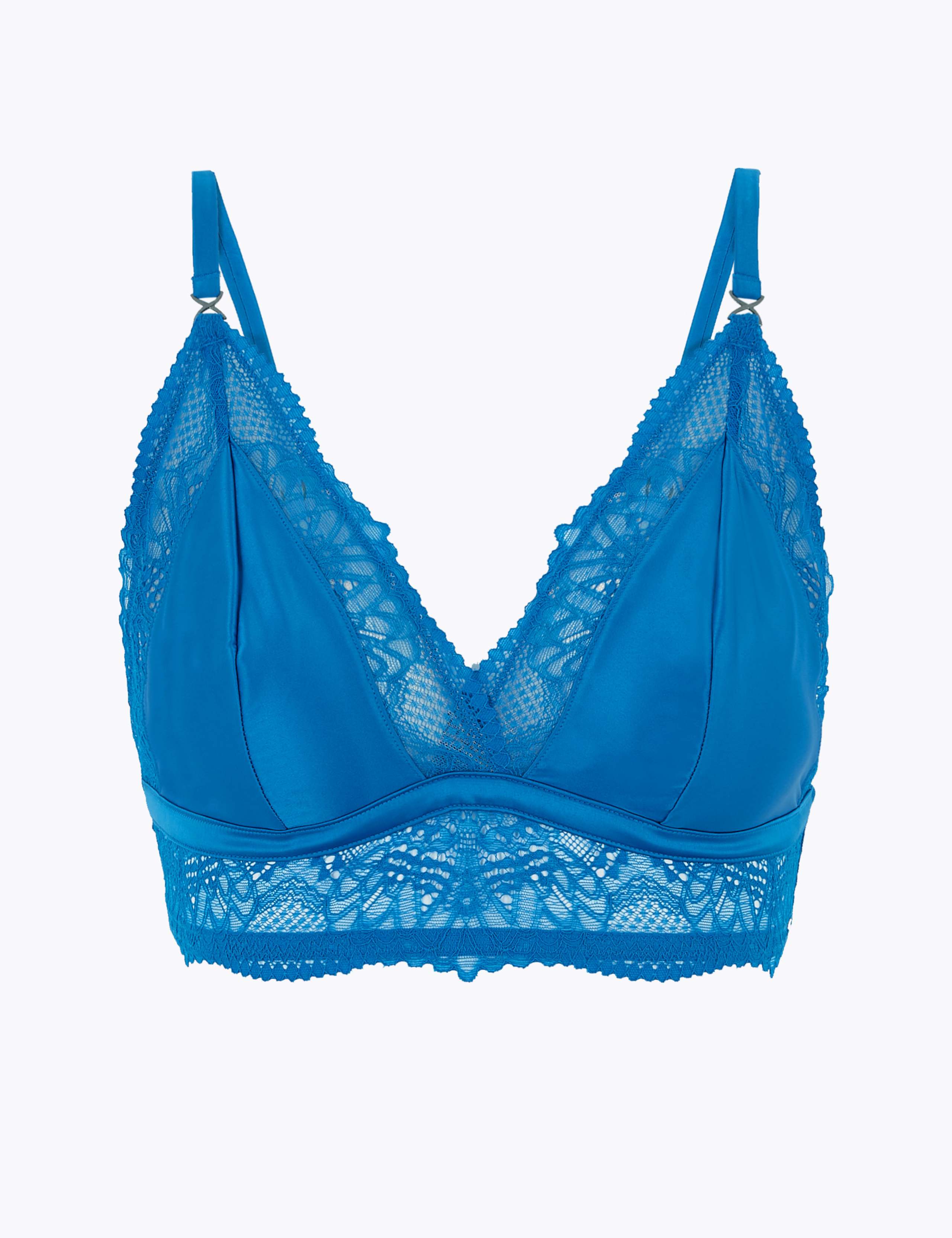 Satin & Lace Non Padded Bralette 2 of 4