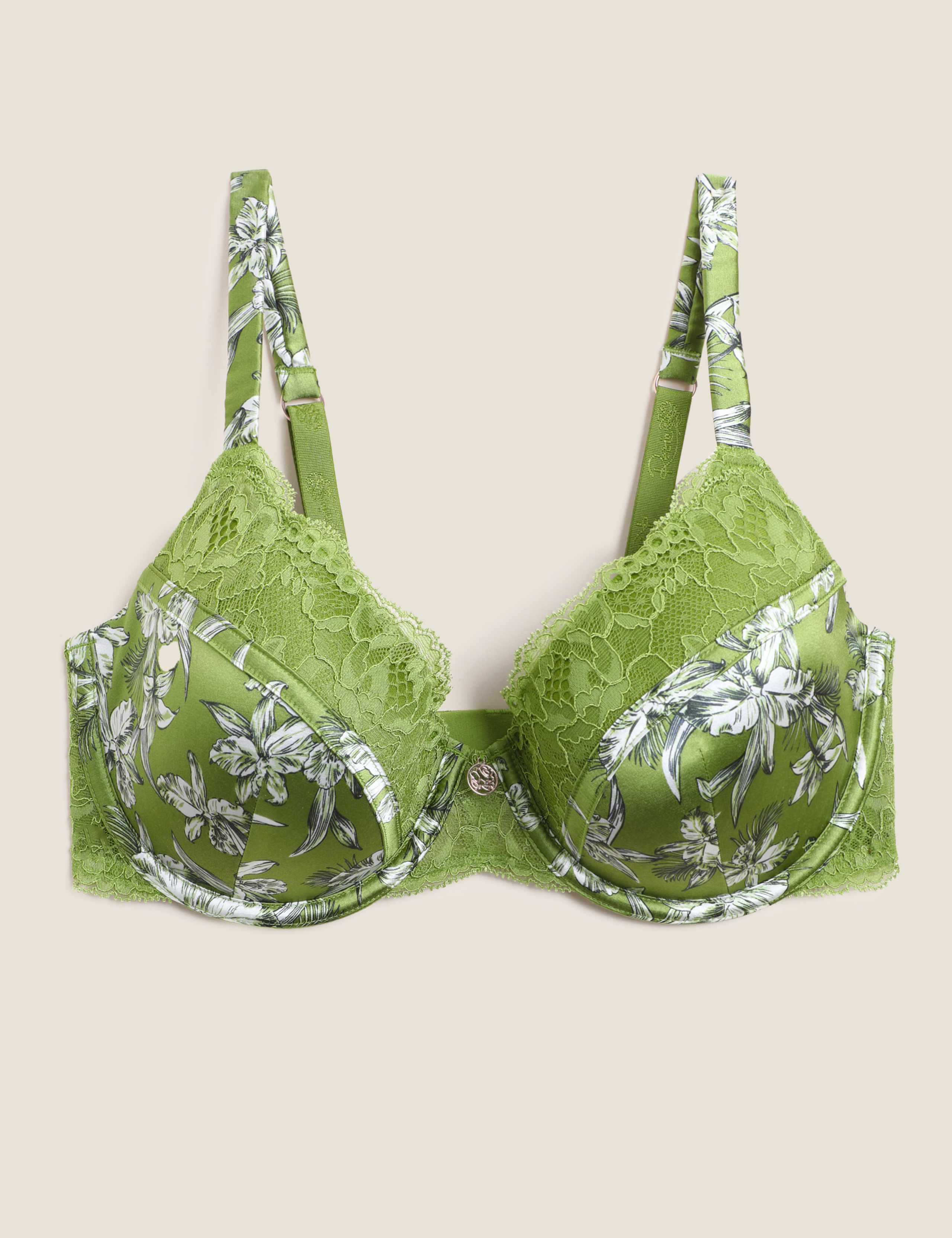 Nerine Silk Print Wired Full Cup Bra A-E 2 of 7