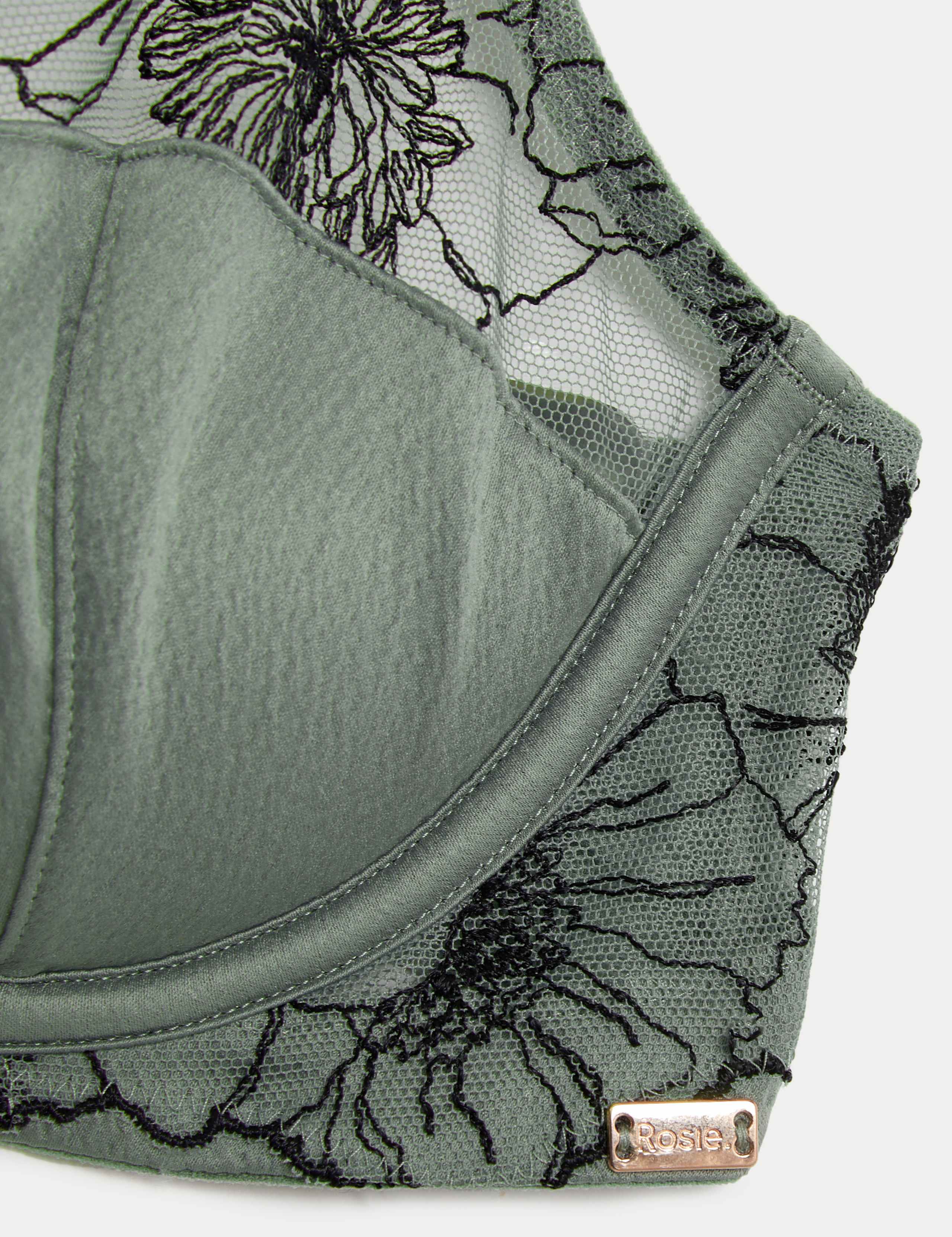 Zinnia Embroidery Wired Balcony Bra (A-E) 7 of 8