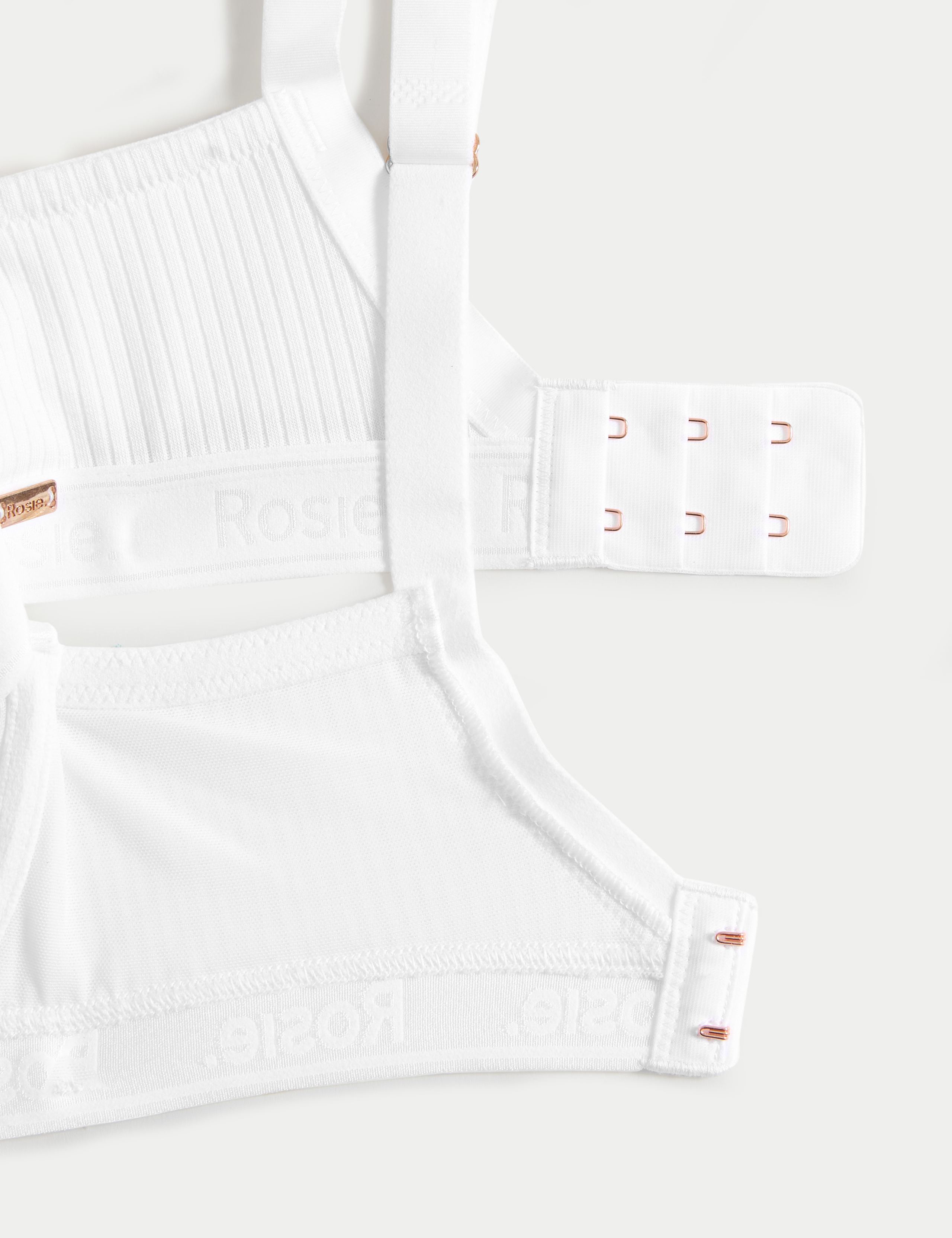 Rib & Lace Wired Plunge Lounge Bra F-H 3 of 3