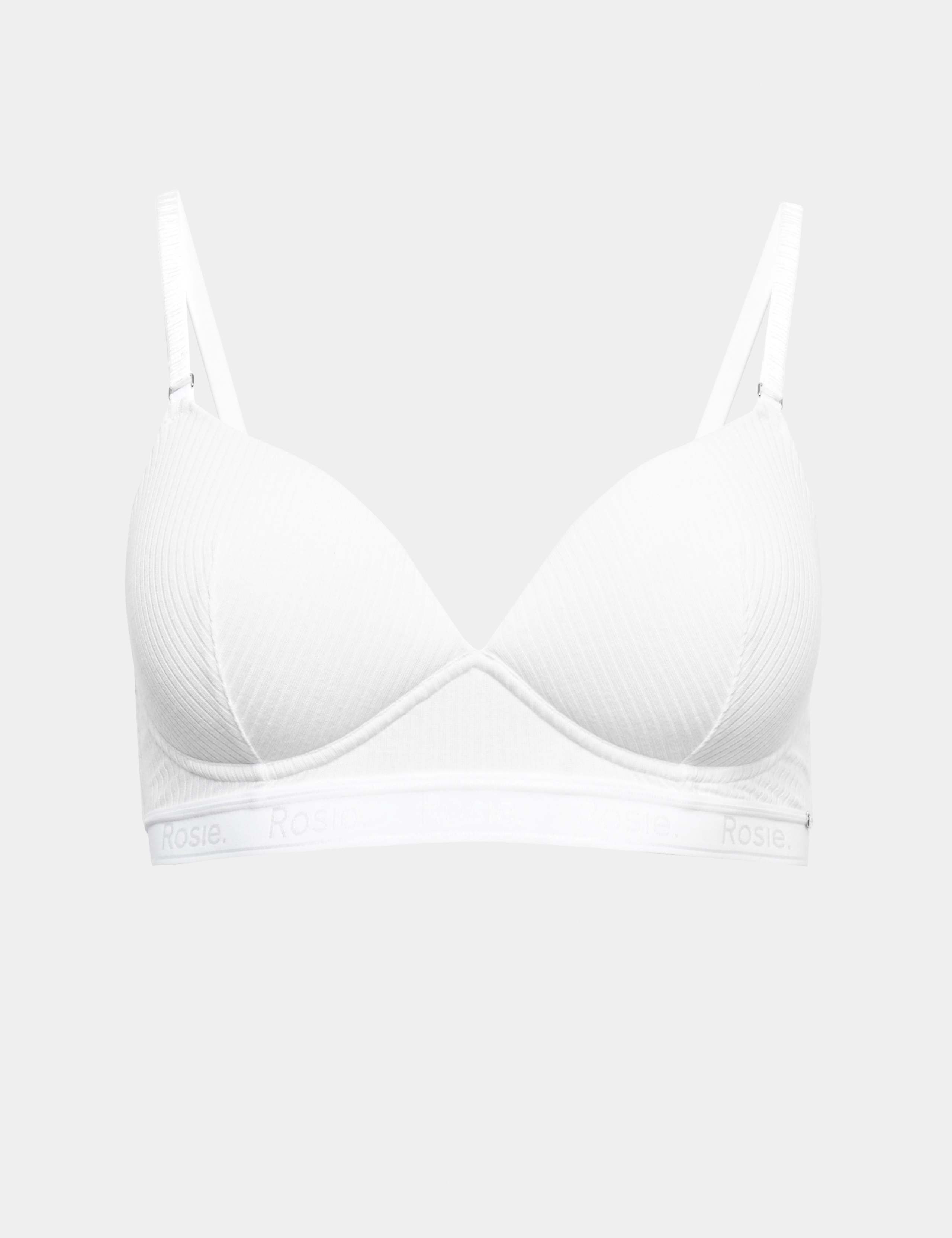 Lounge Rib & Lace Non Wired Plunge Bra A-E 2 of 9