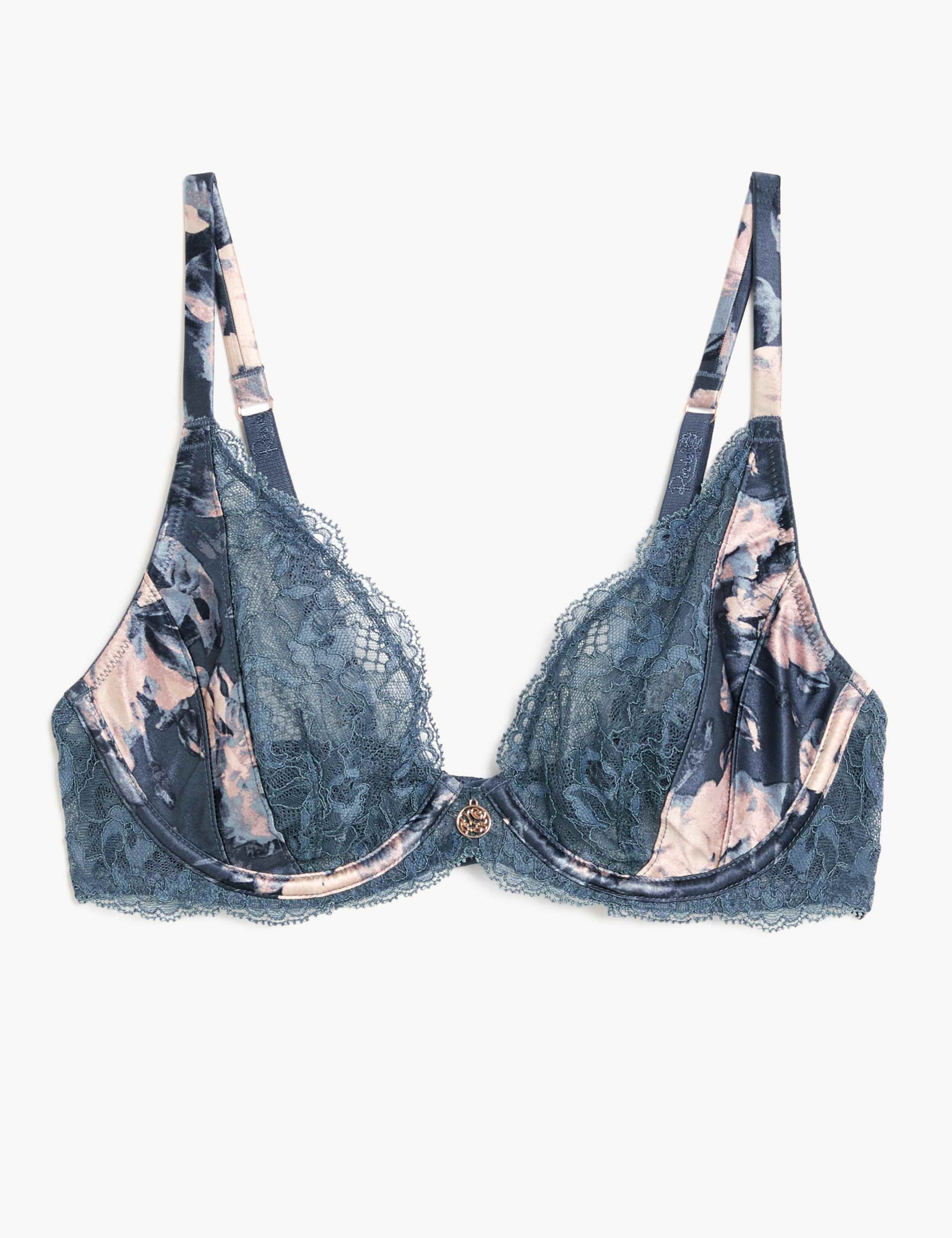 Lunaria Silk Wired Plunge Bra A-E 2 of 7