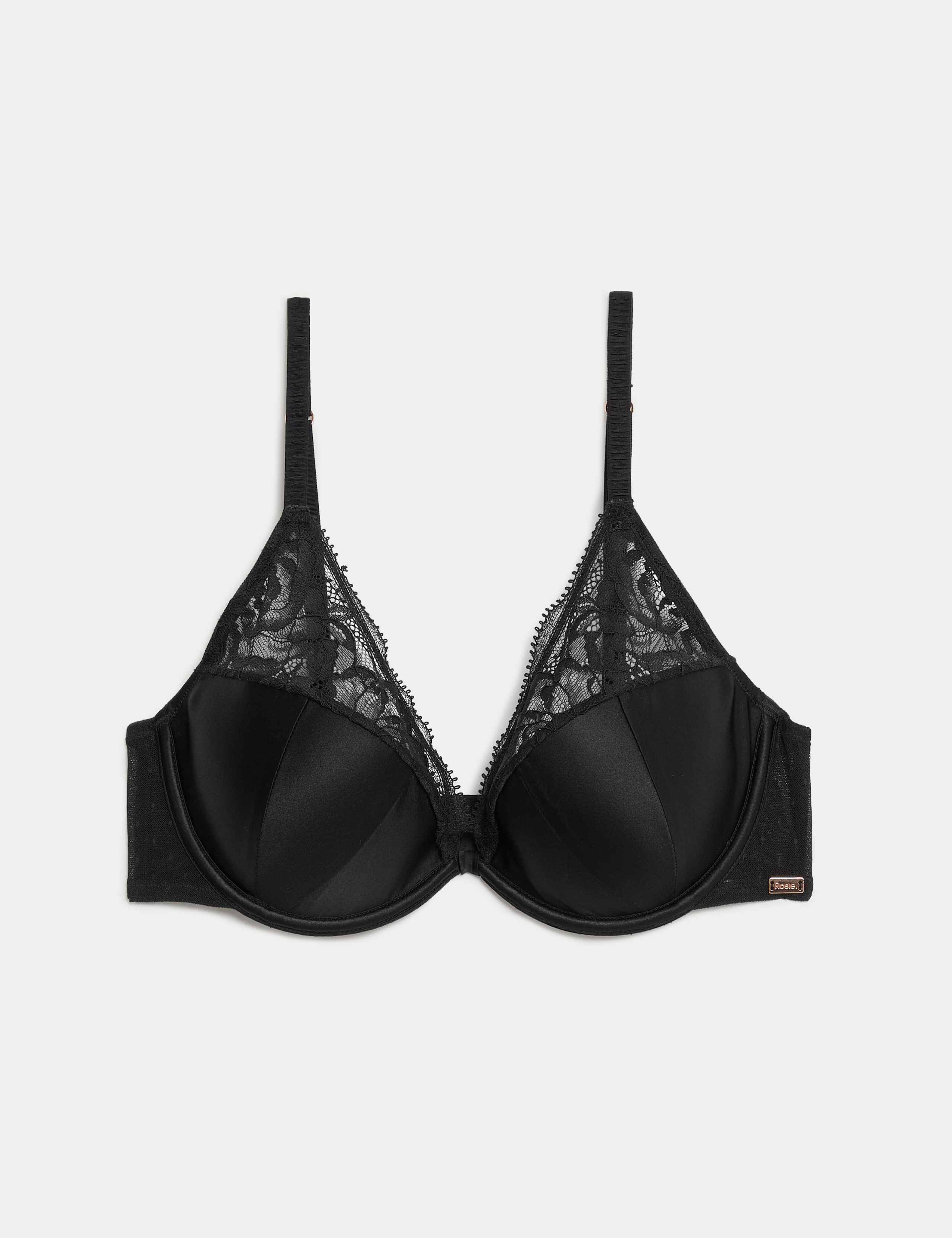 Beau Silk & Lace Wired Plunge Bra (A-E) 2 of 6