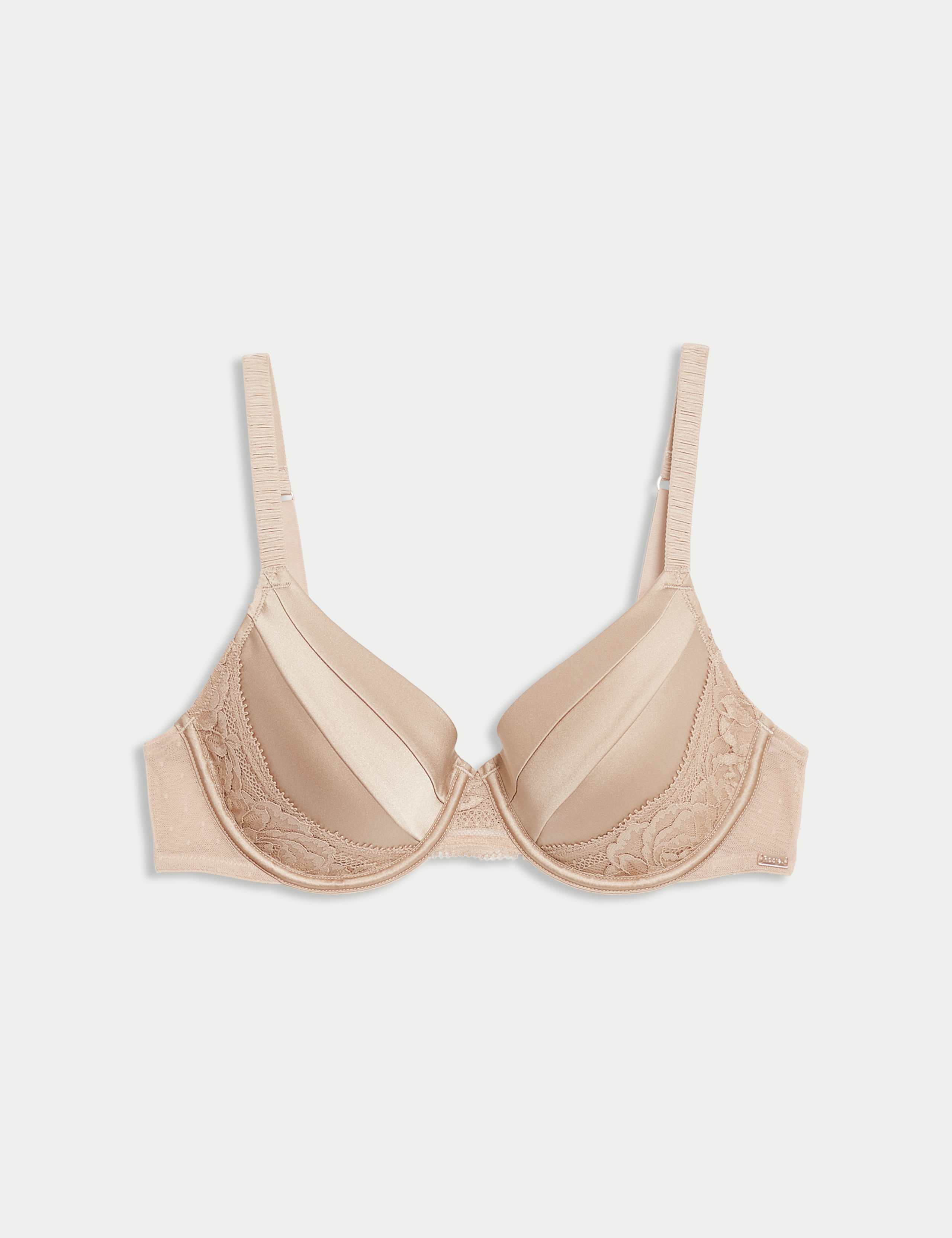Silk & Lace Wired Full Cup Bra A-E 2 of 6