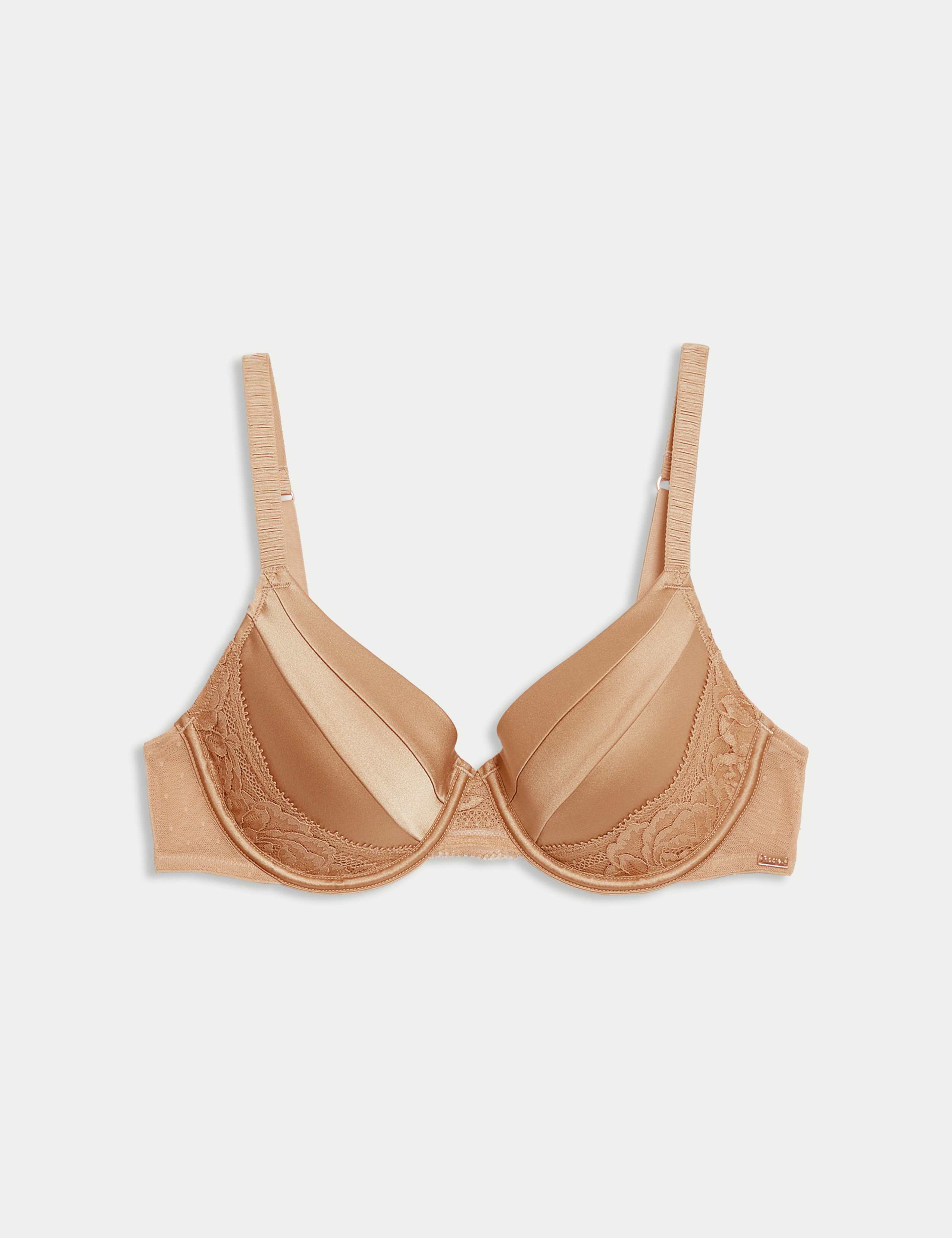 Silk & Lace Wired Full Cup Bra A-E 2 of 7