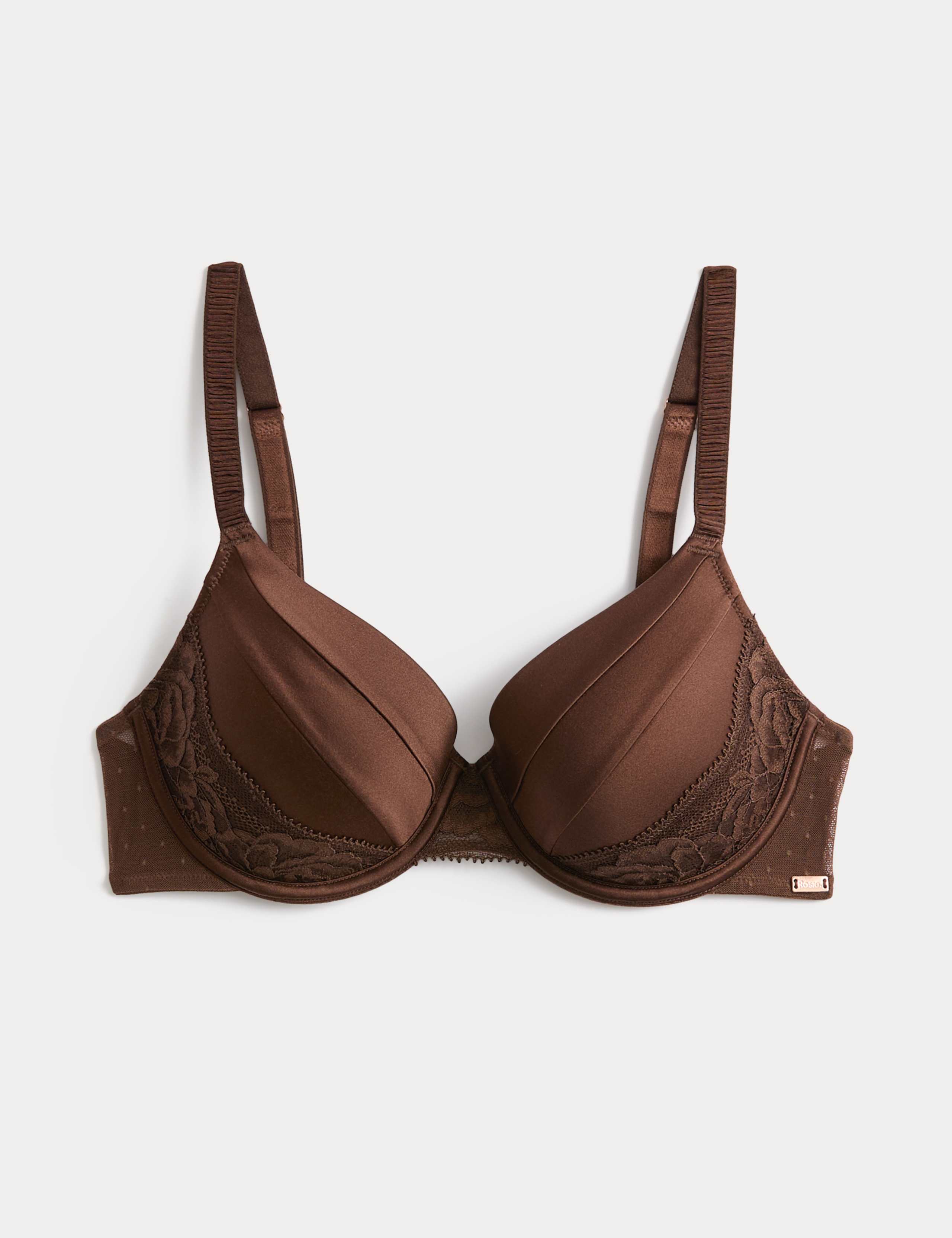 Silk & Lace Wired Full Cup Bra A-E 2 of 7