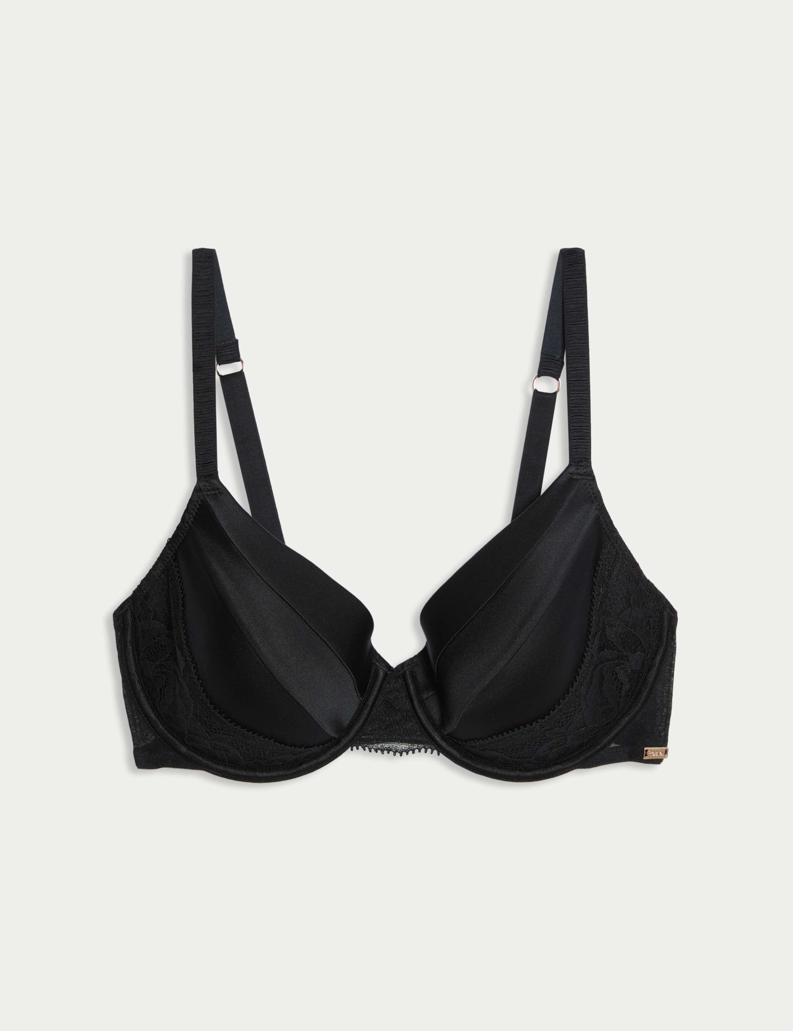 Silk & Lace Wired Full Cup Bra A-E 2 of 7