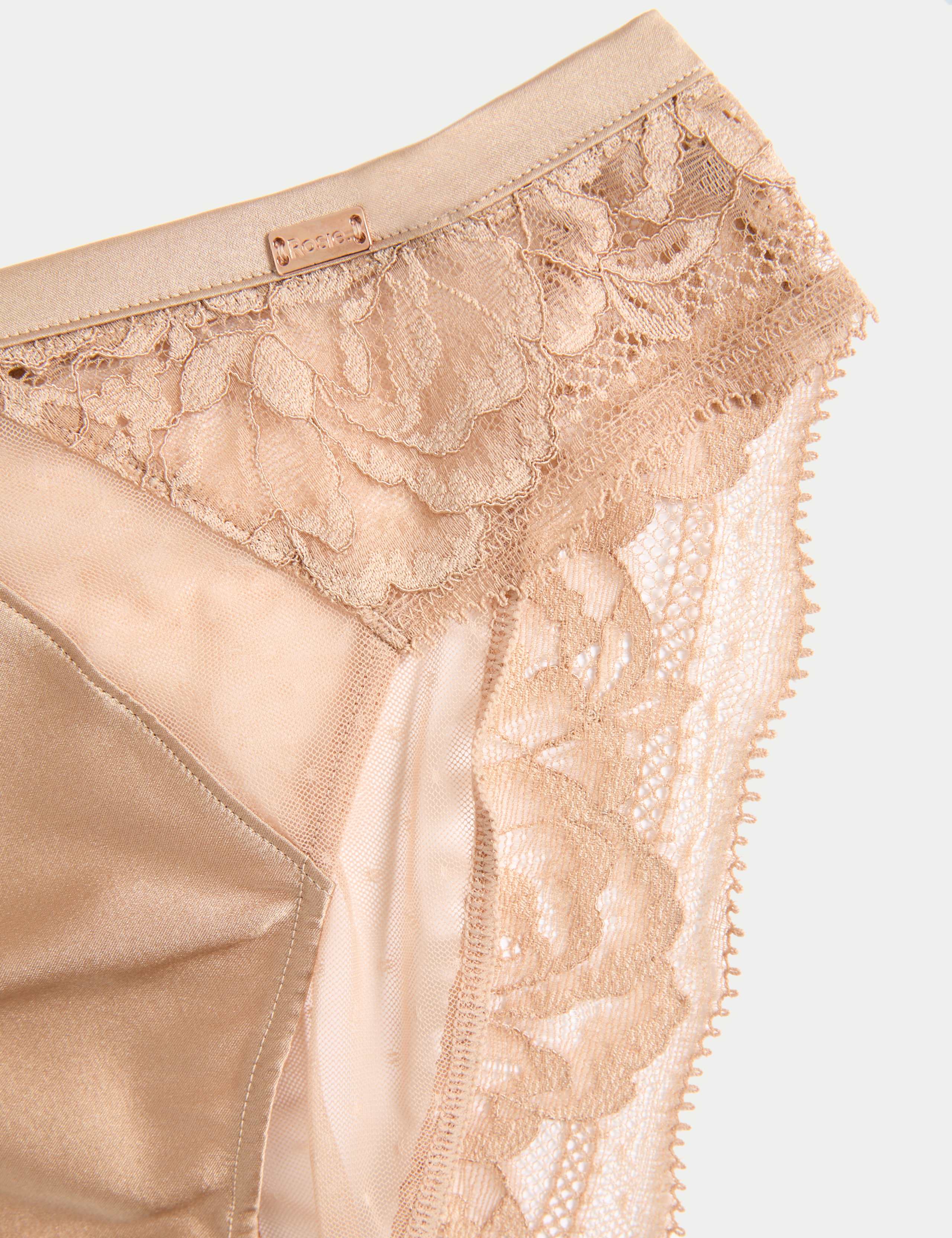 Silk & Lace High Leg Knickers 5 of 5