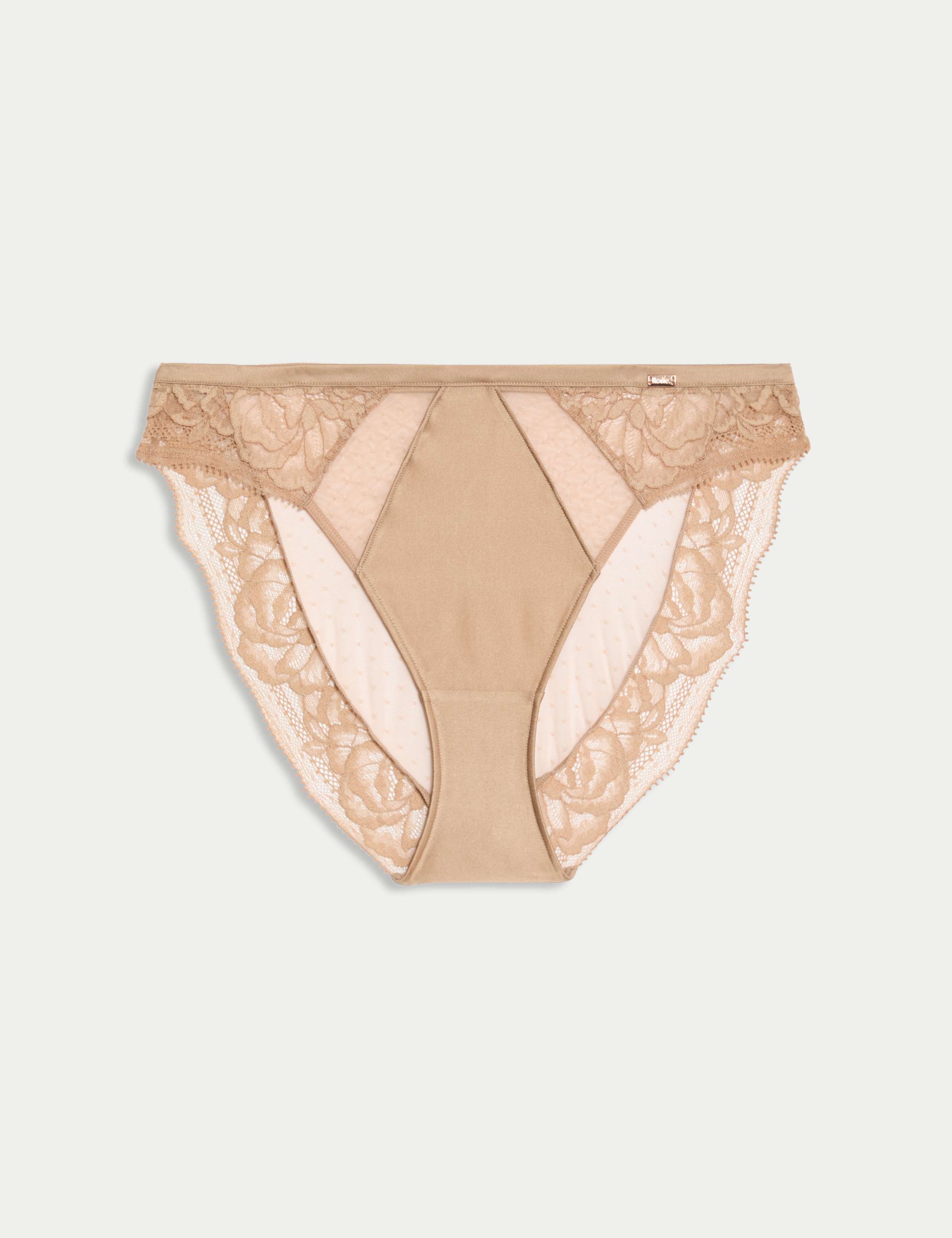 Silk & Lace High Leg Knickers 2 of 5