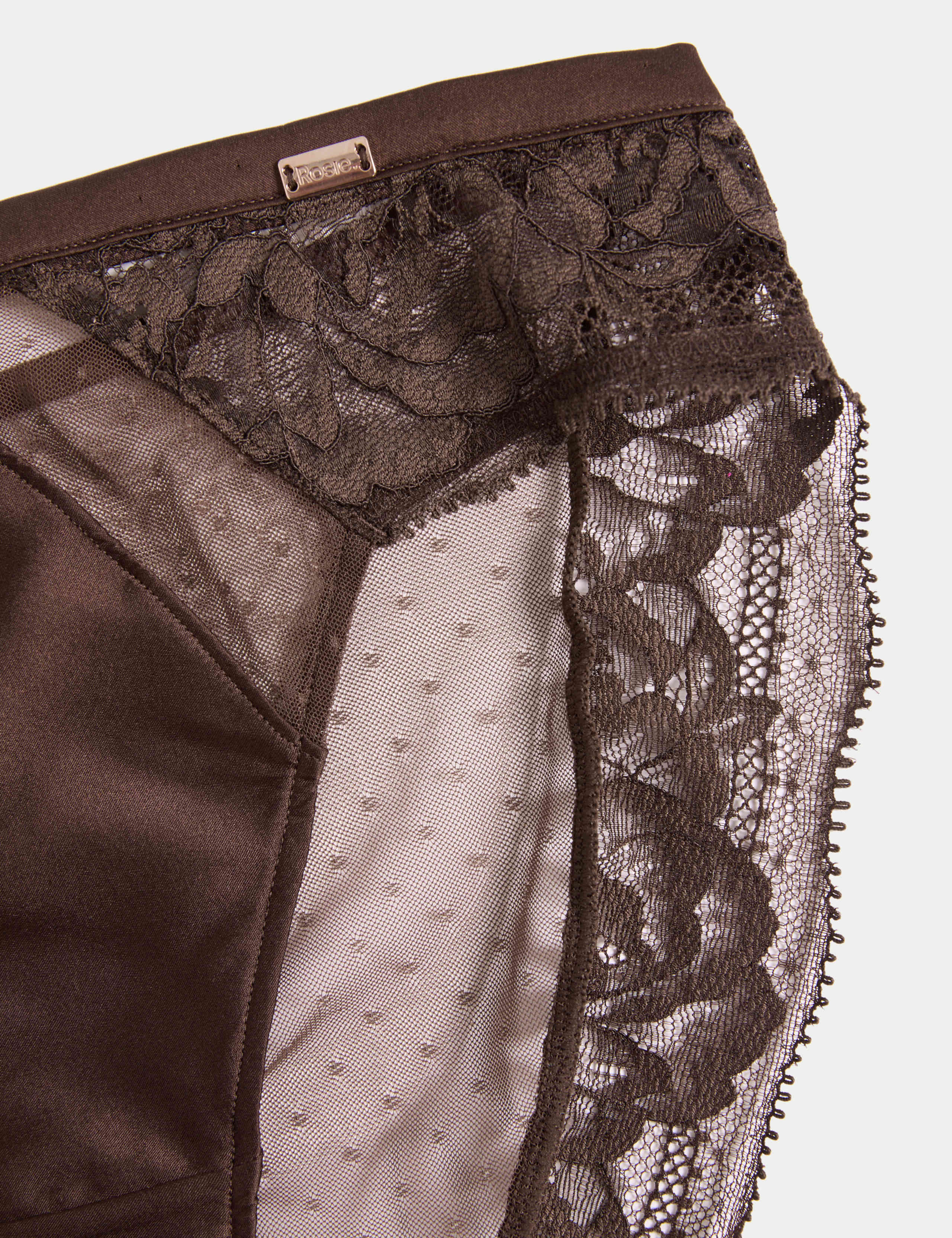 Silk & Lace High Leg Knickers 7 of 7