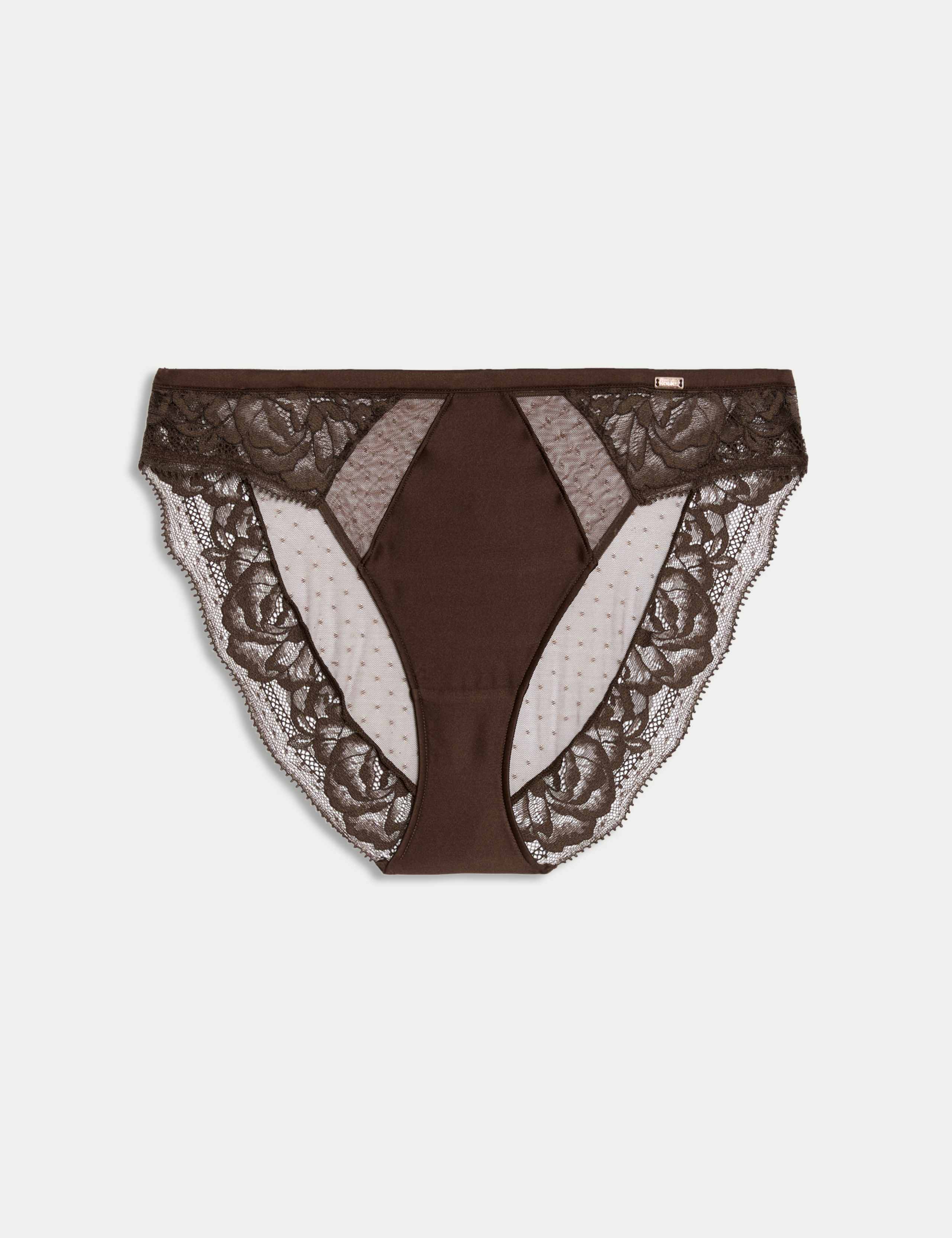 Silk & Lace High Leg Knickers 2 of 7
