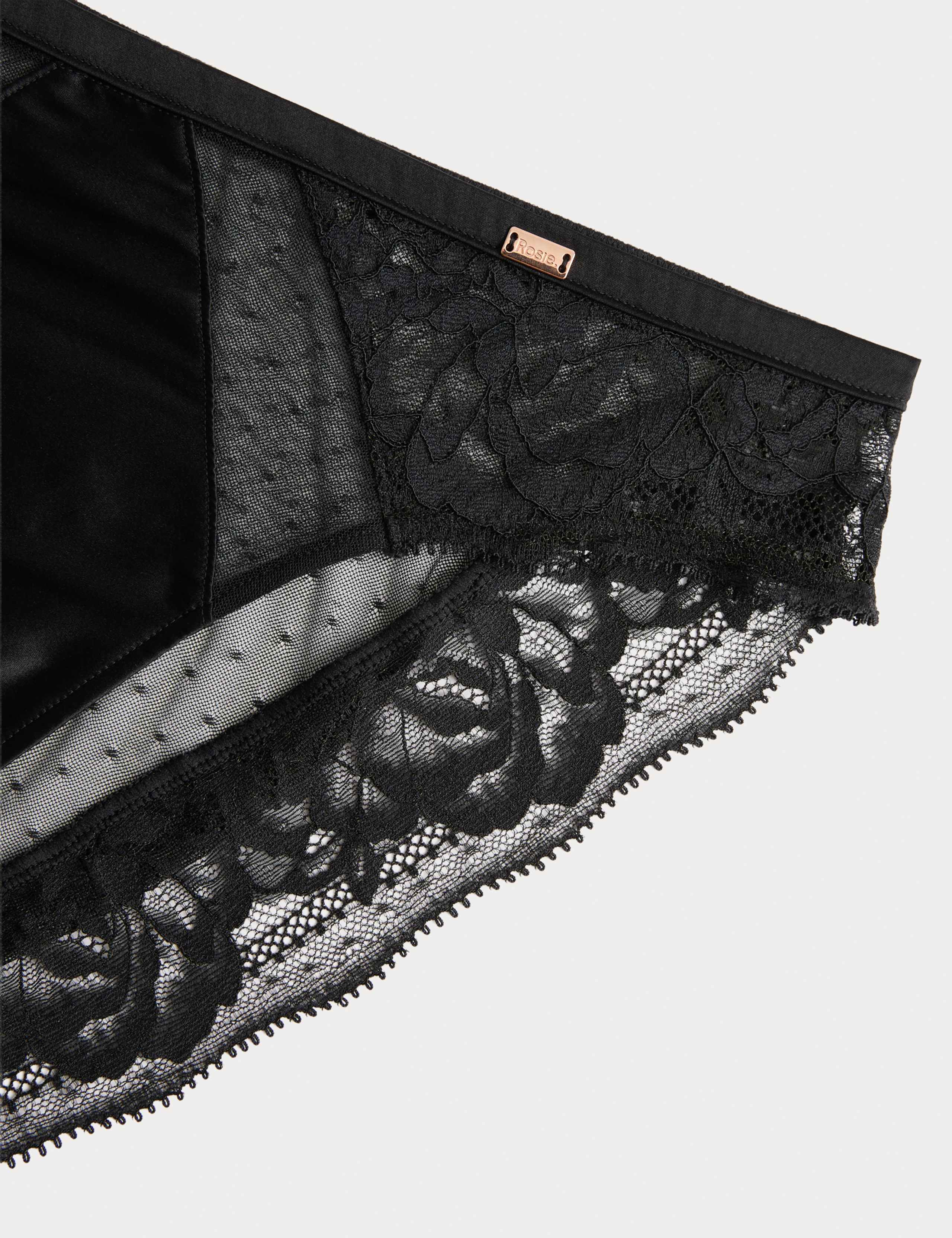 Silk & Lace High Leg Knickers 5 of 5