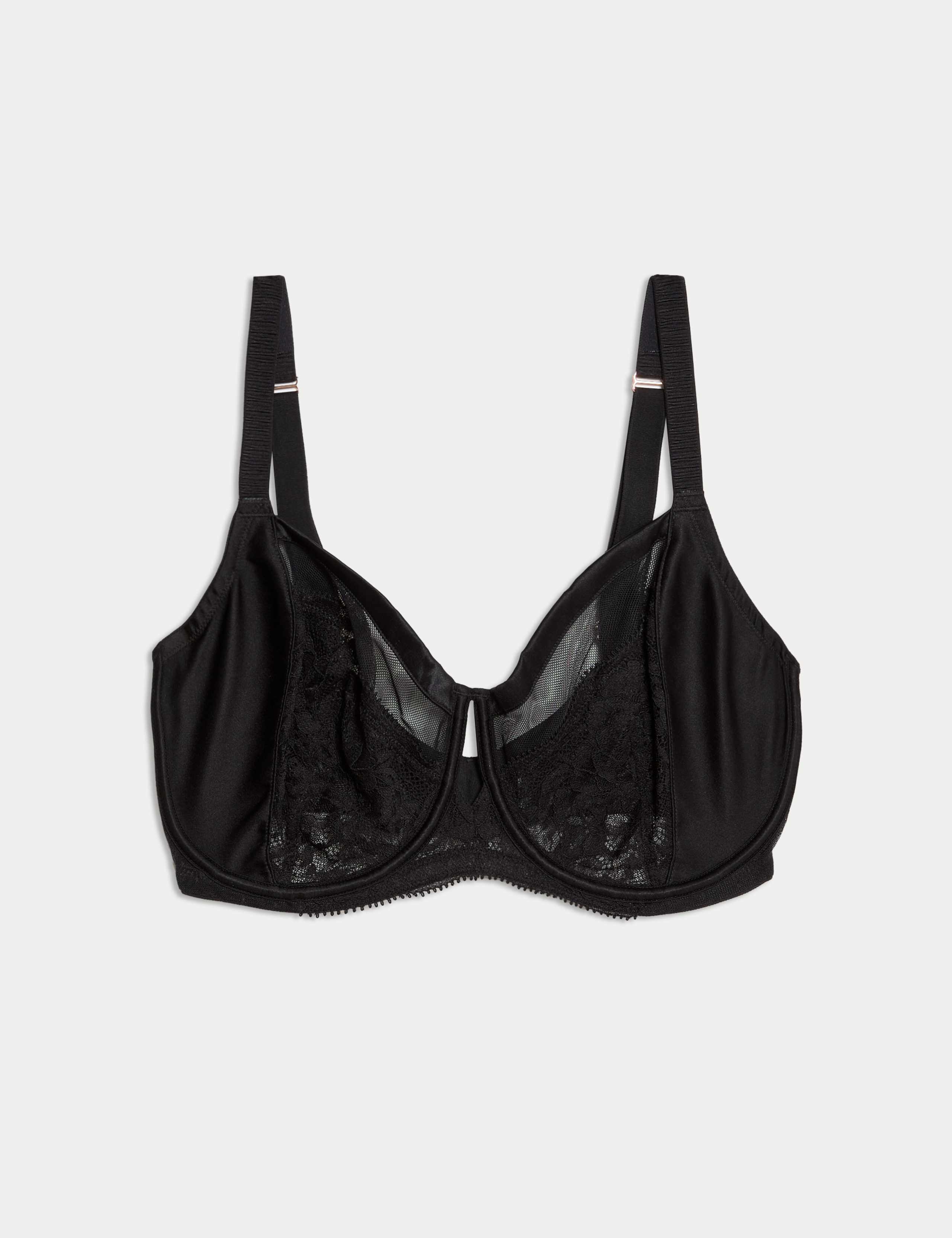 Silk & Lace Wired Minimiser Bra (C-G) 2 of 7