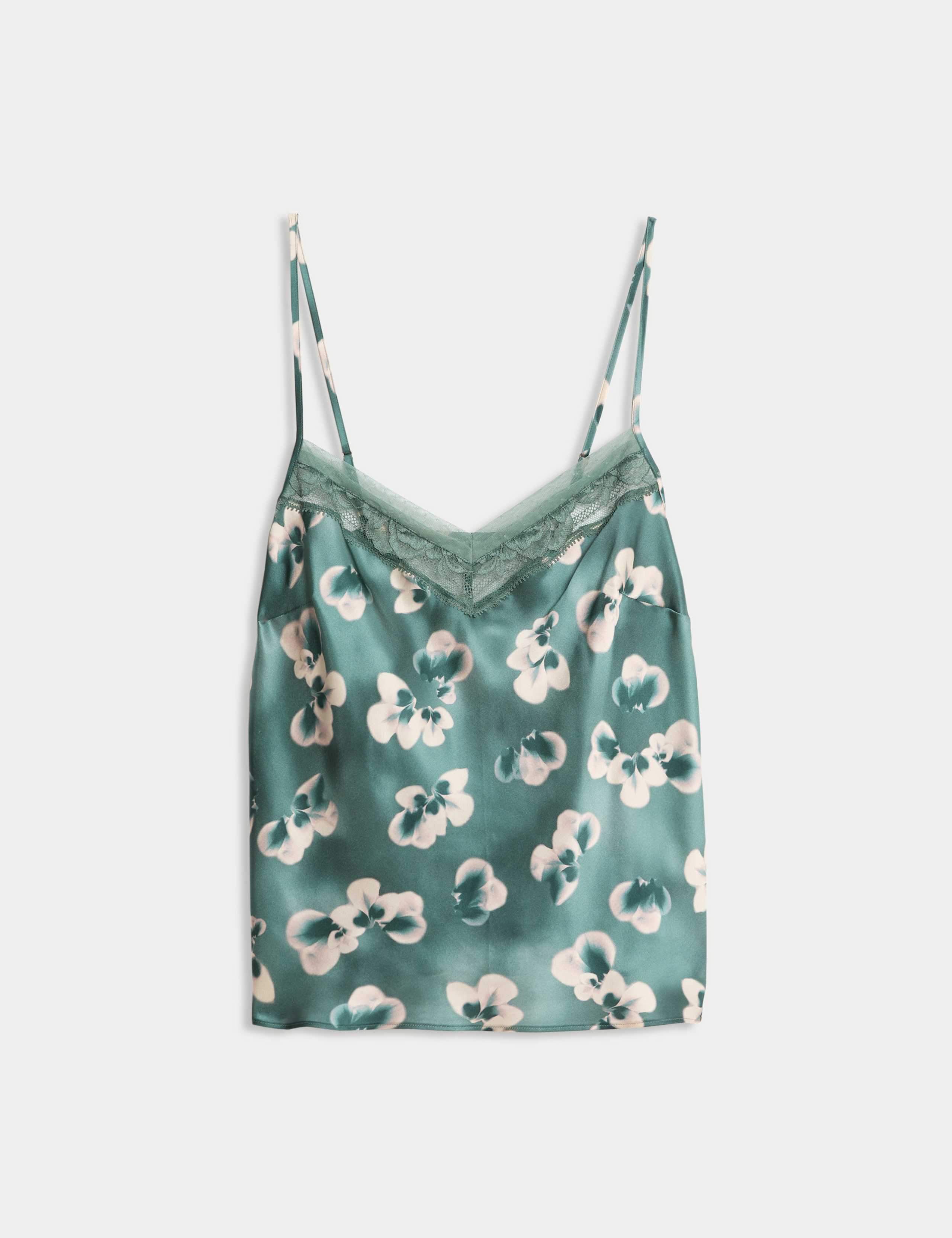 Kalina Silk & Lace Cami Top 2 of 6