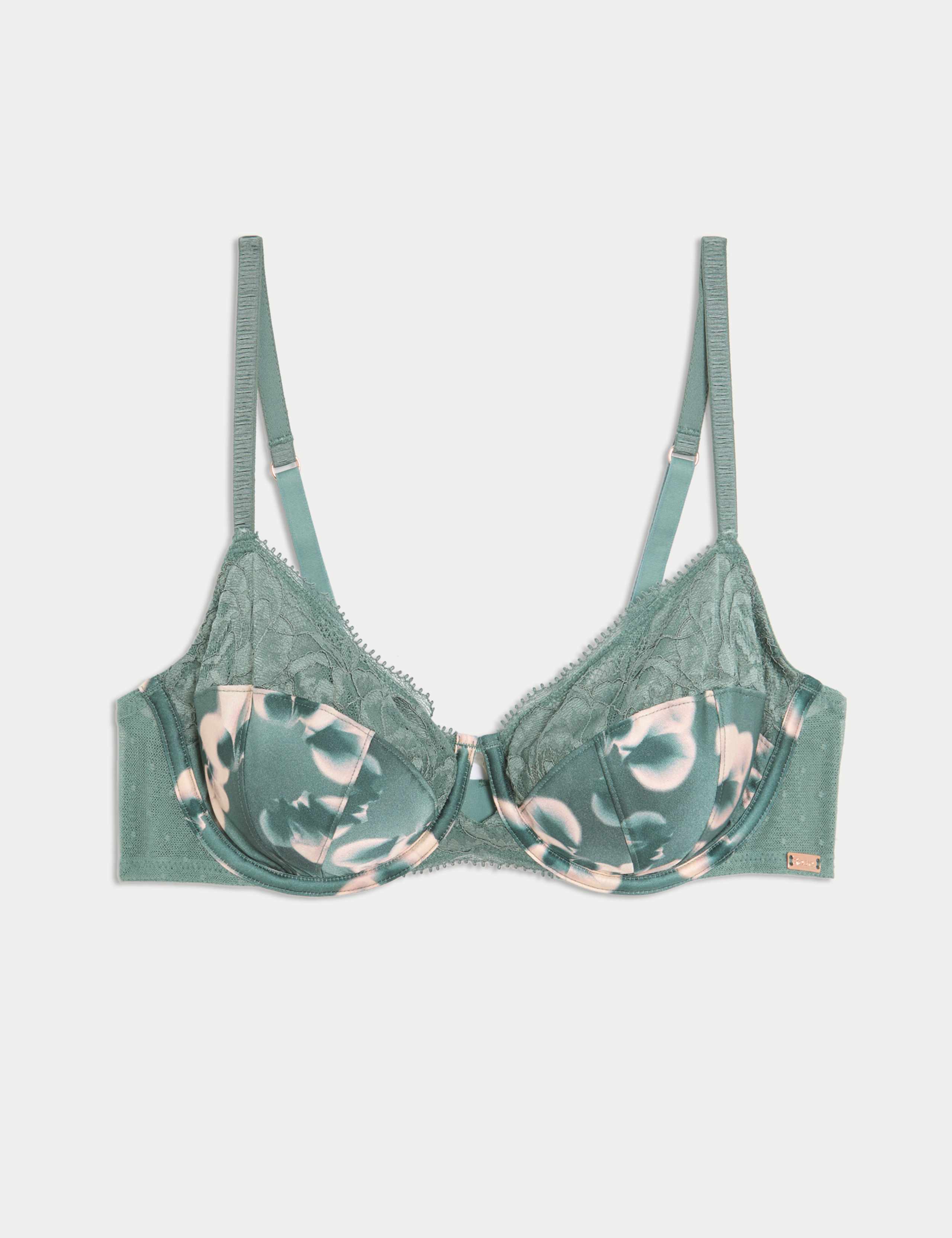 Kalina Silk & Lace Wired Balcony Bra A-E 2 of 6