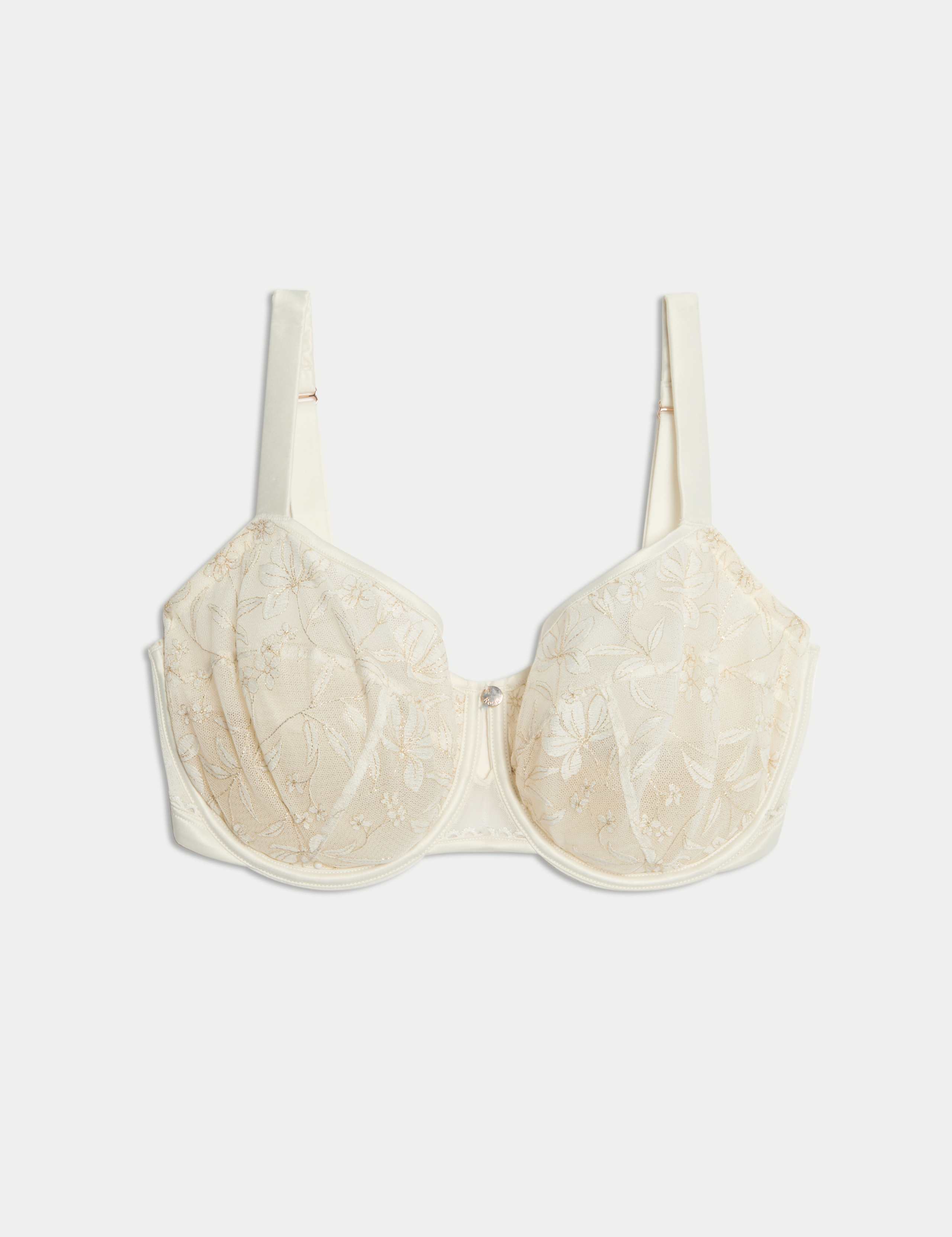 Trousseau Embroidery Wired Balcony Bra F+ 2 of 7