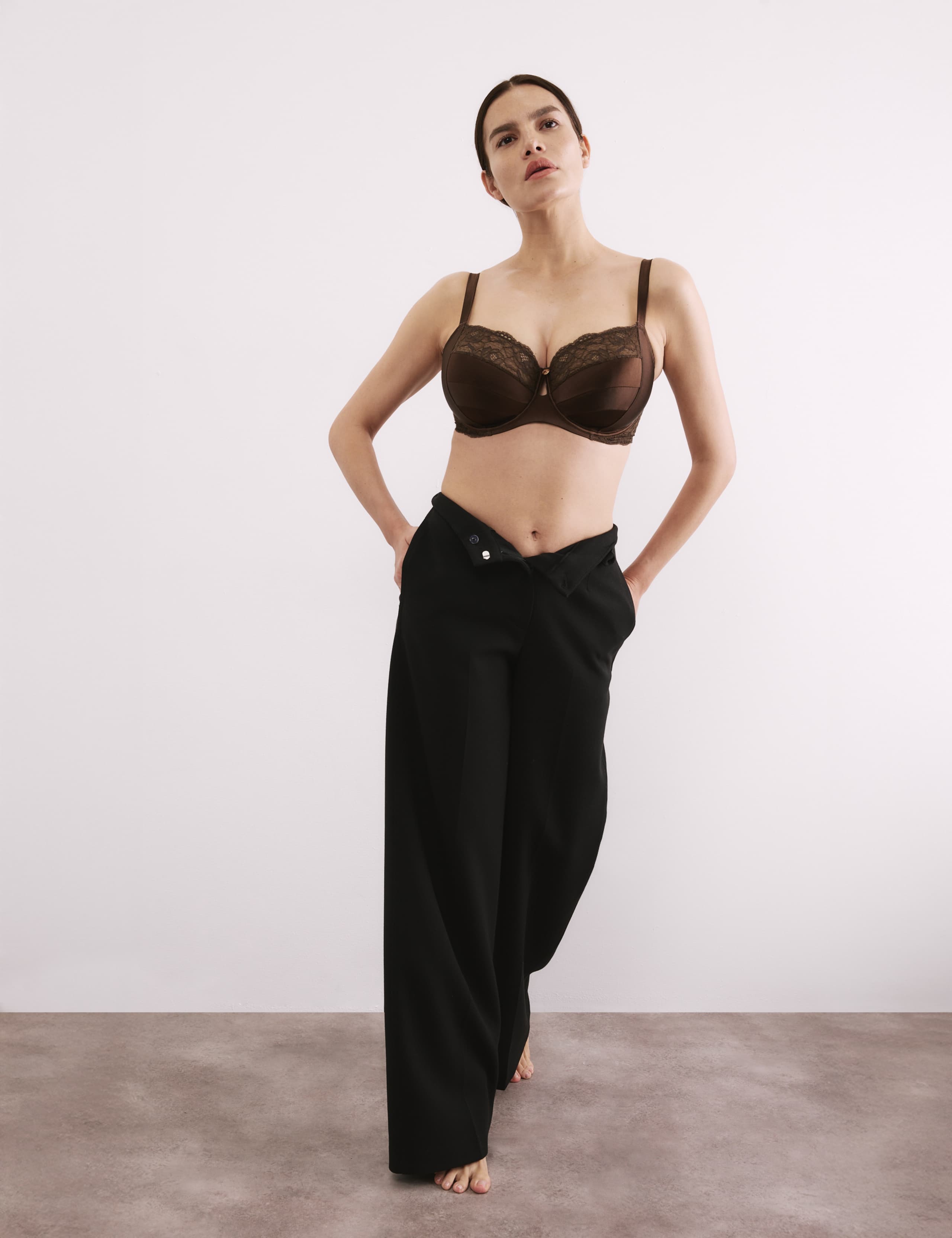 Silk & Lace Wired Balcony Bra F-H 6 of 8