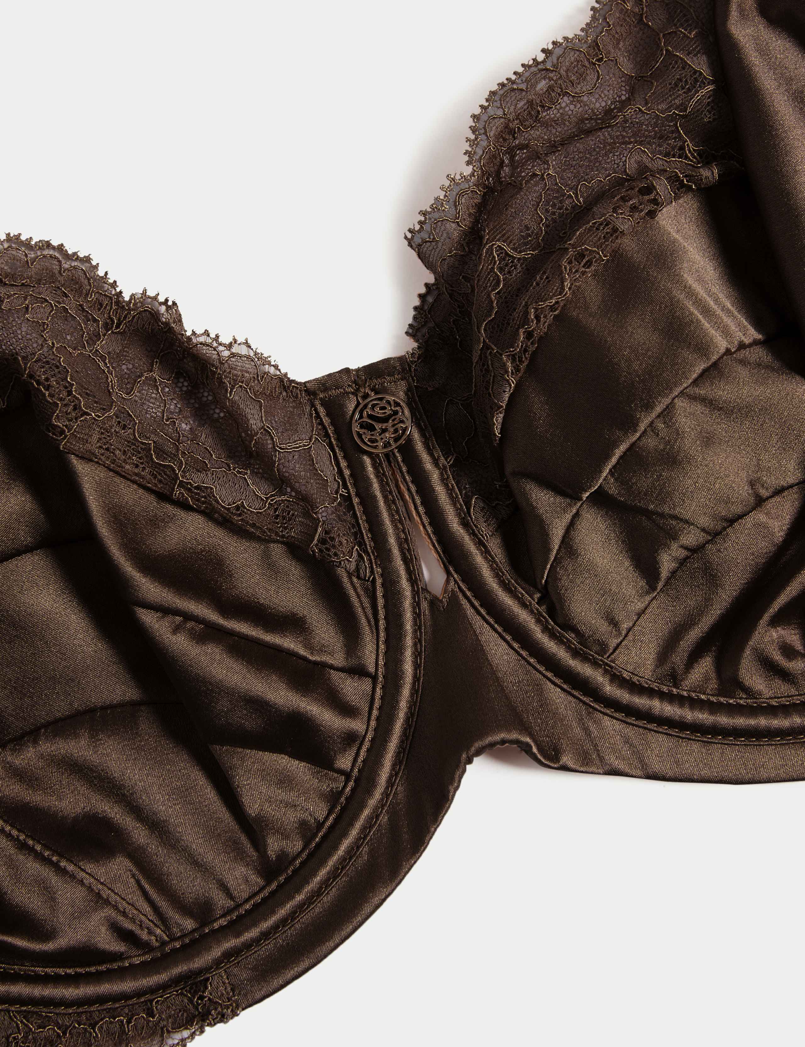 Silk & Lace Wired Balcony Bra F-H 7 of 8