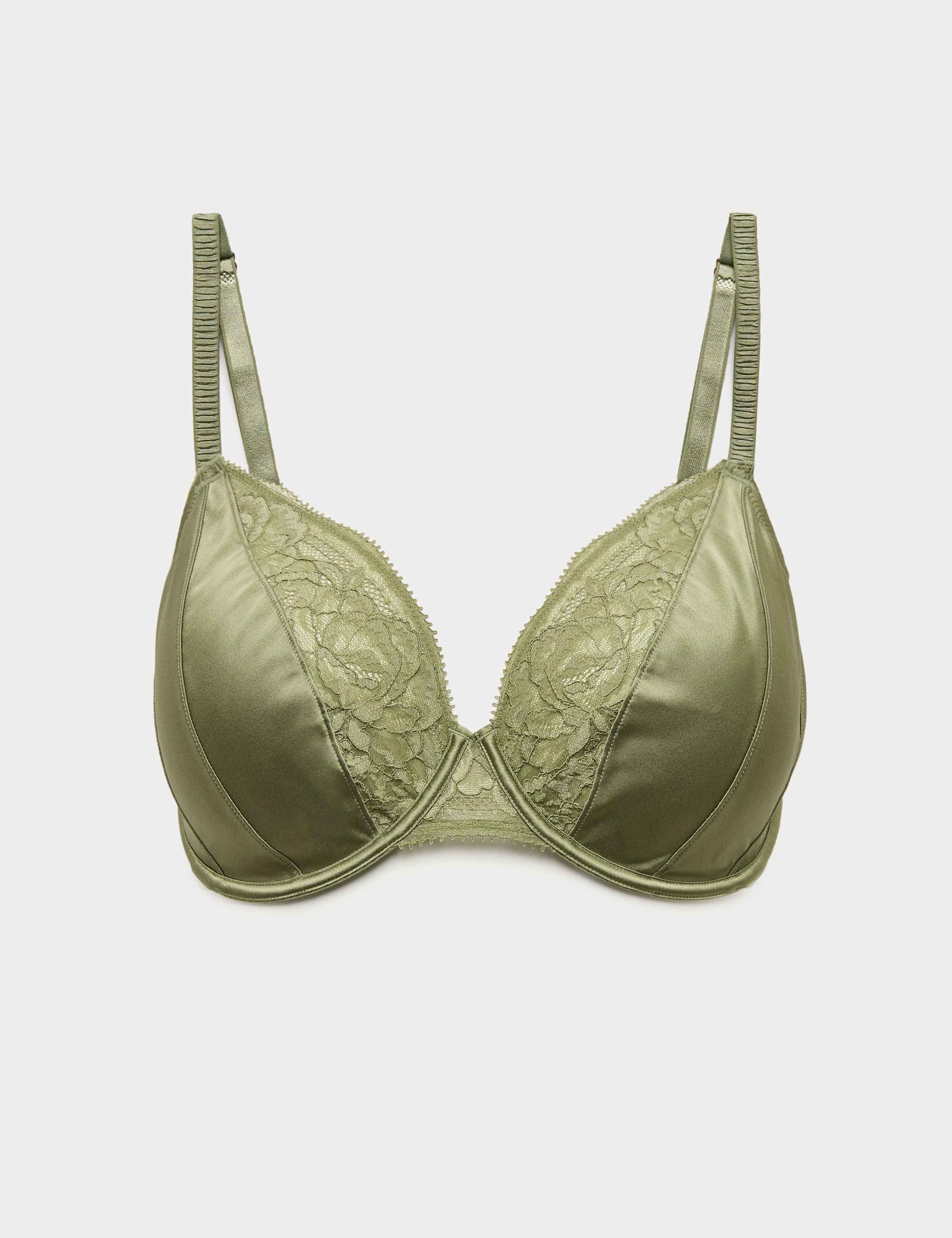Silk & Lace Wired Plunge Bra F-H 2 of 6