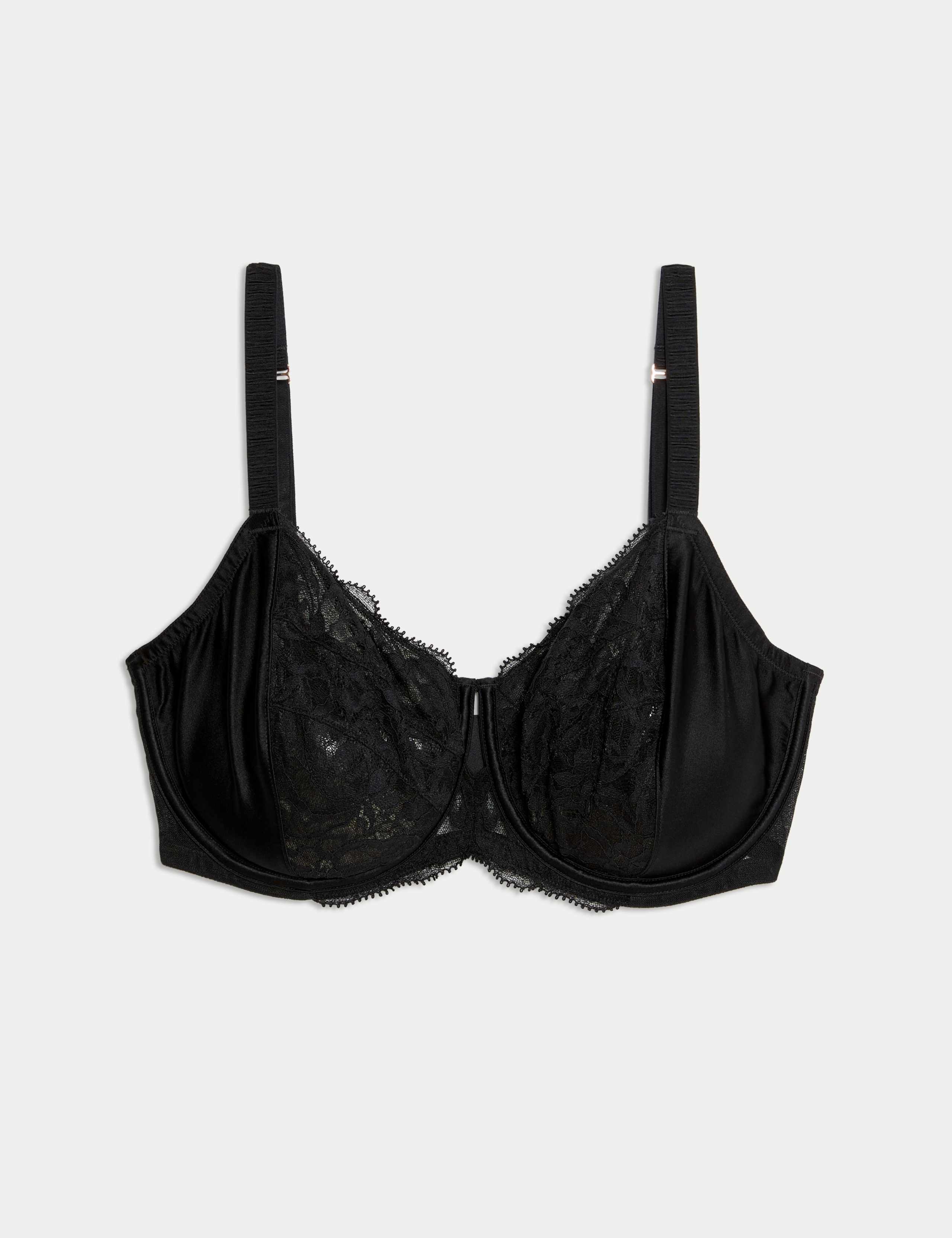 Silk & Lace Wired Minimiser Bra 1 of 3
