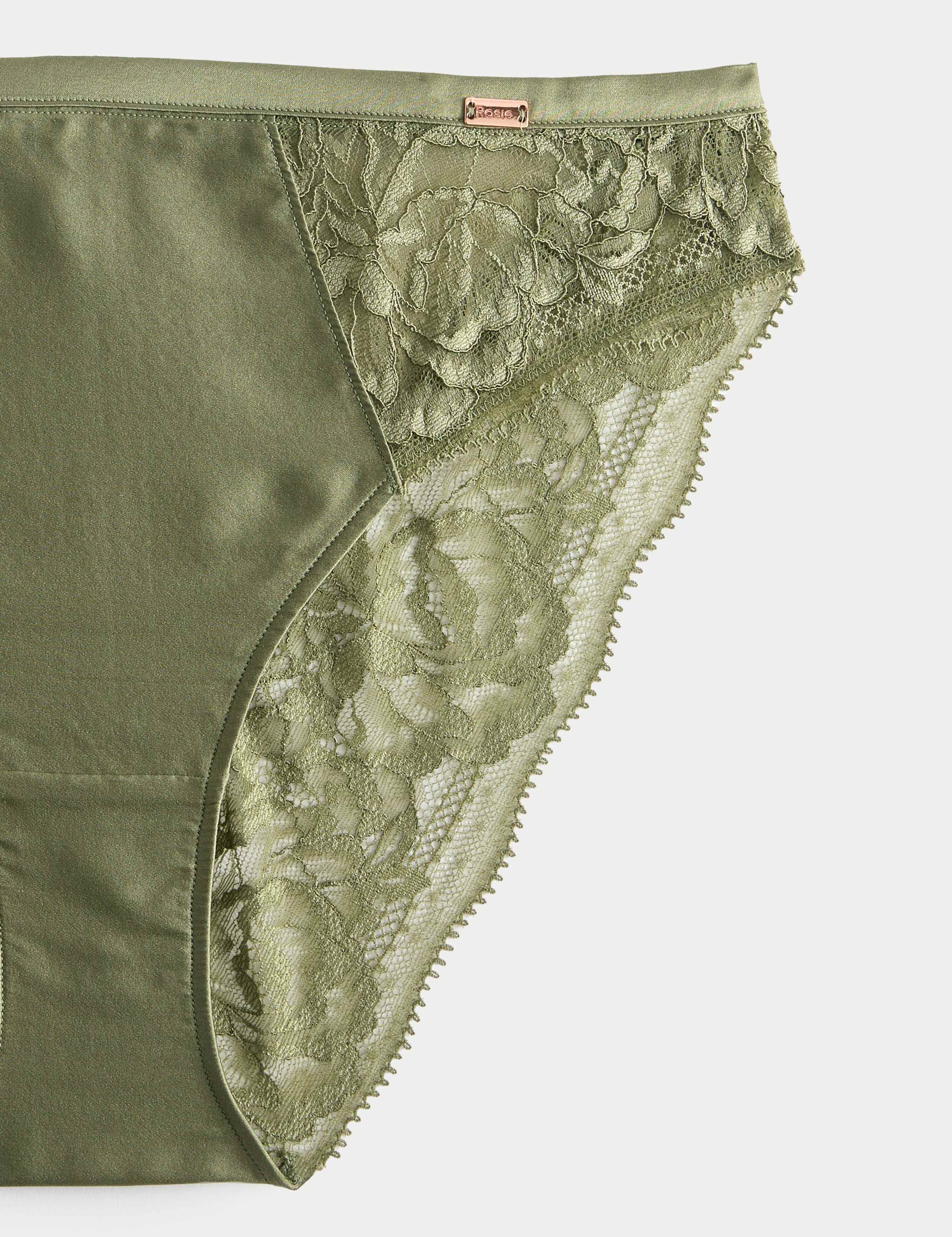 Silk & Lace High Leg Knickers 5 of 5