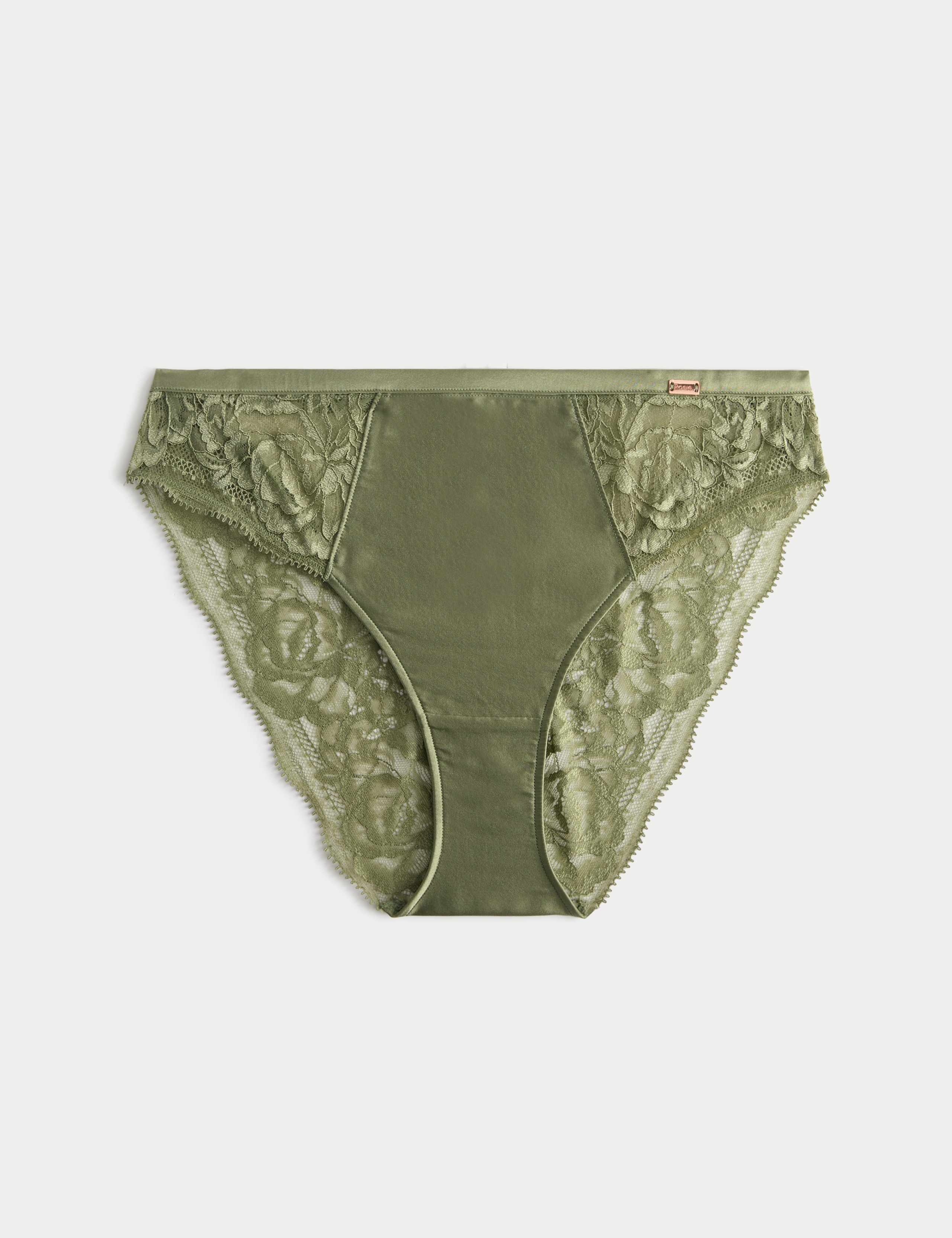 Silk & Lace High Leg Knickers 2 of 5