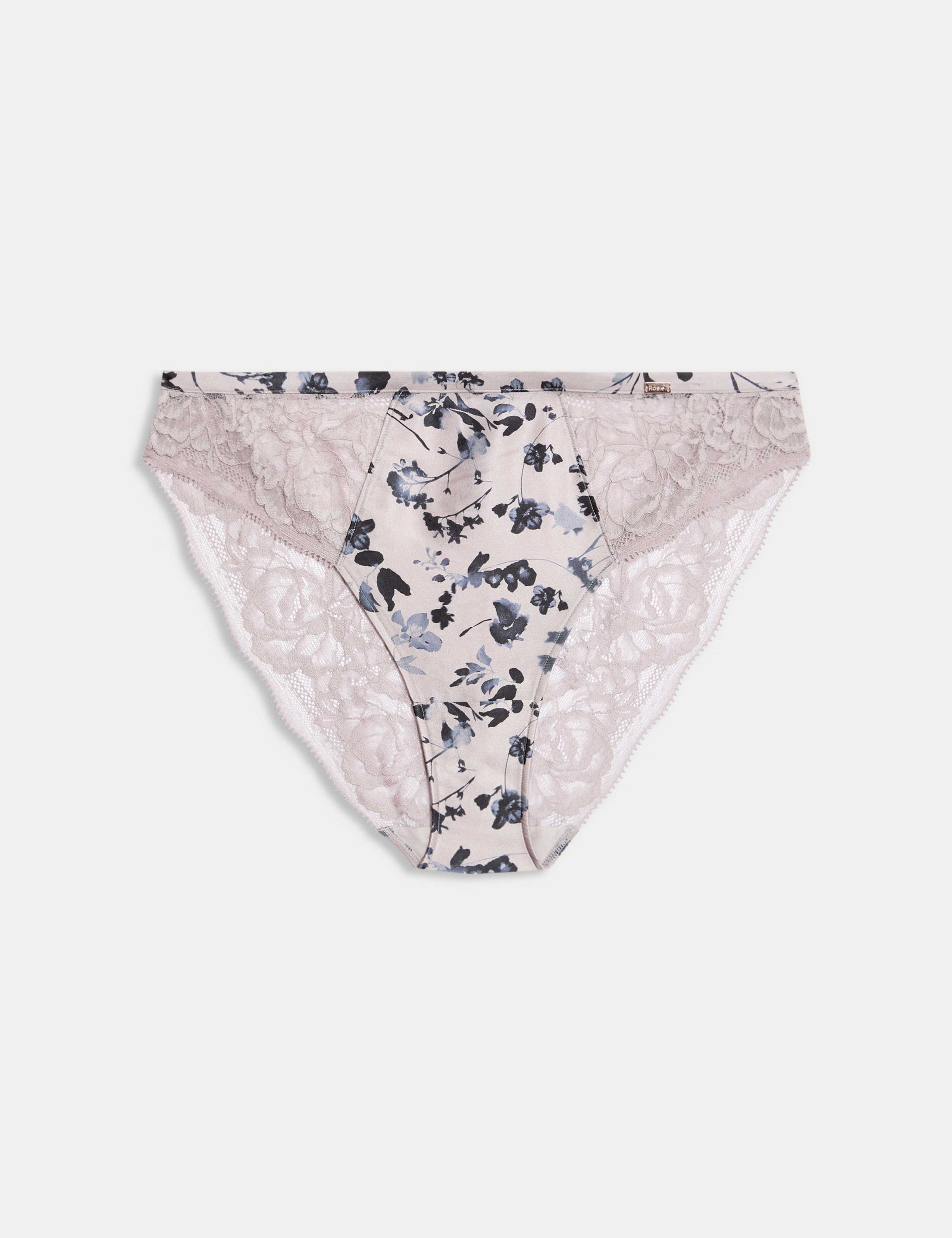 Senna Silk and Lace High Leg Knickers 2 of 5