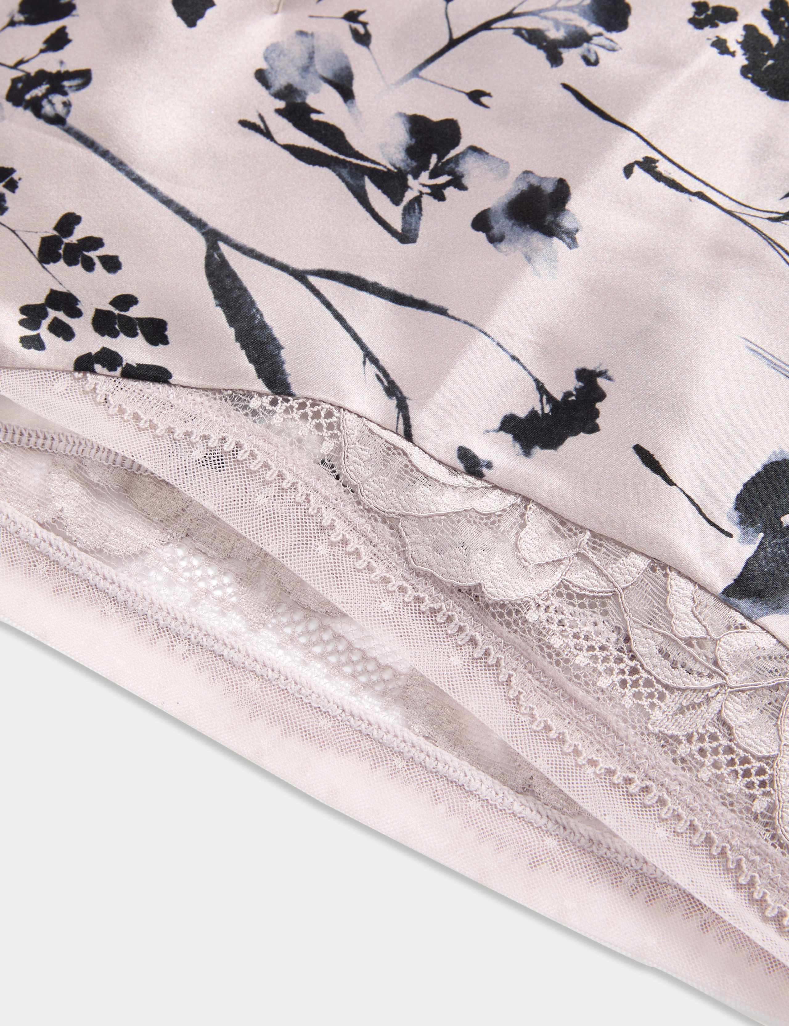 Senna Silk Rich Lace Floral French Knickers 7 of 7