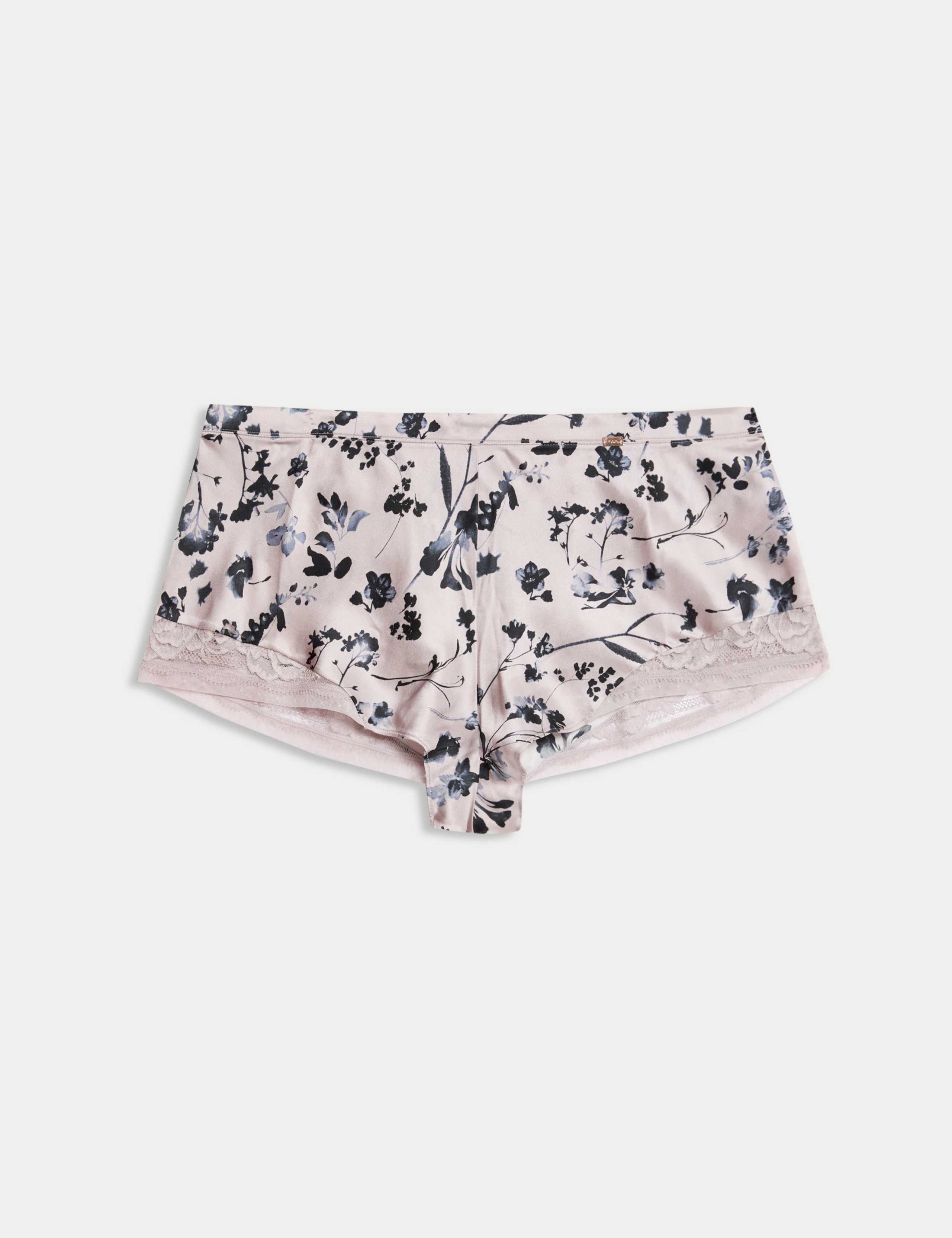 Senna Silk Rich Lace Floral French Knickers 2 of 7