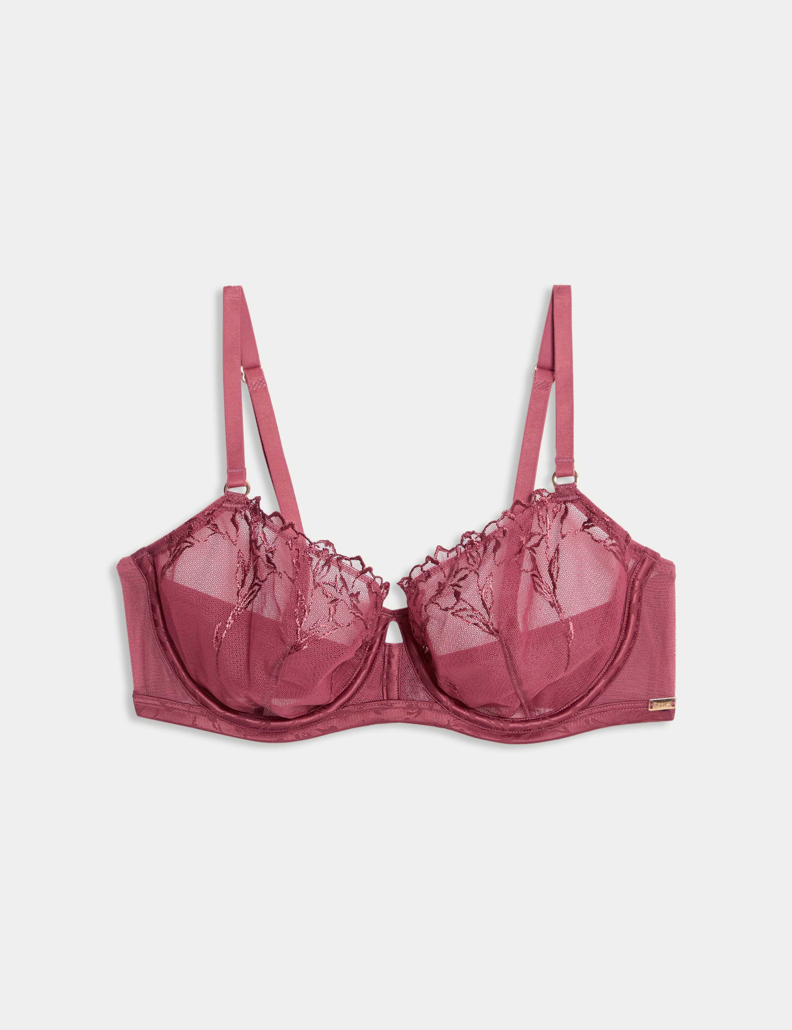 Lisianthus Embroidery Wired Balcony Bra A-E 2 of 6