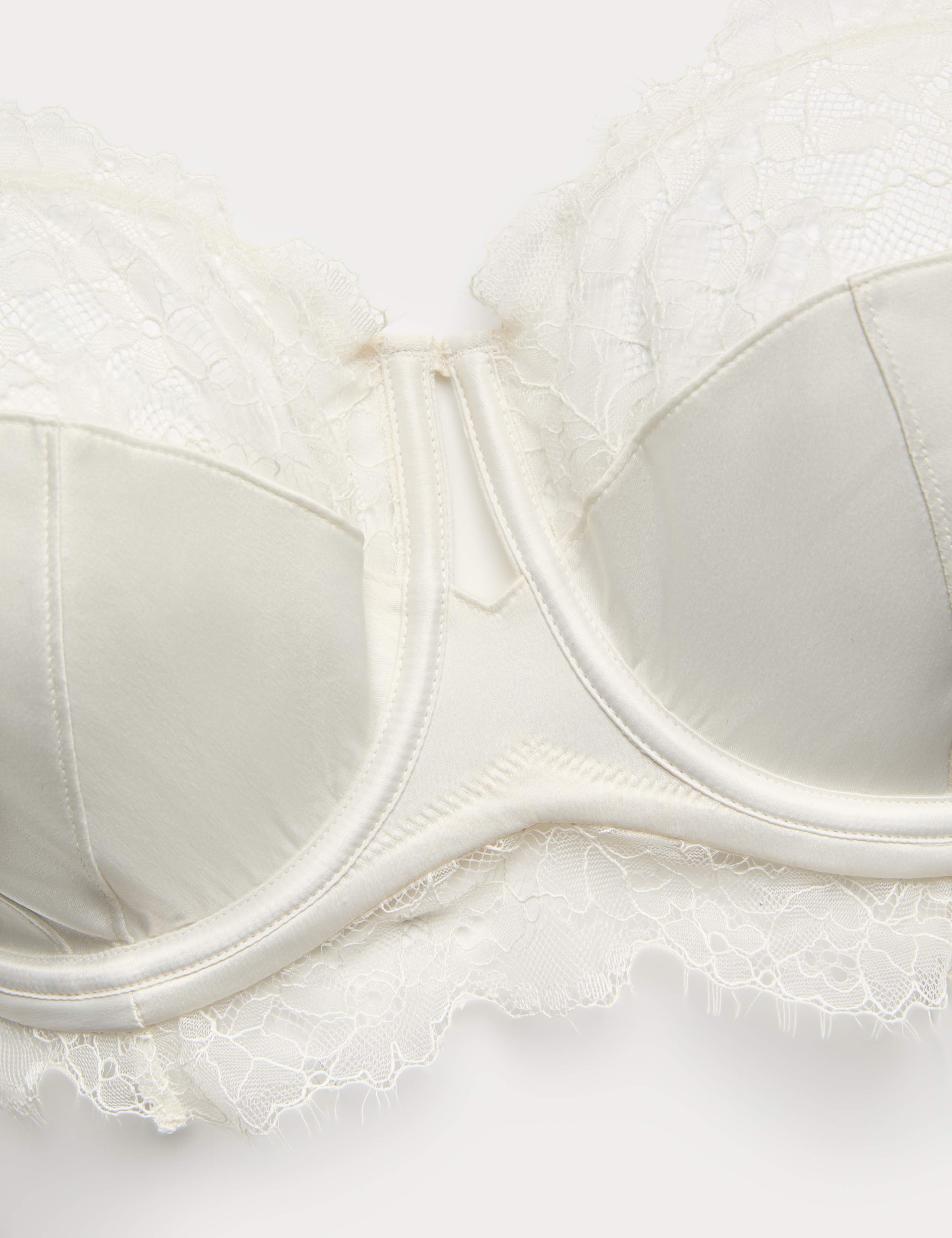 Forget Me Not Satin Wired Balcony Bra F-H 5 of 7