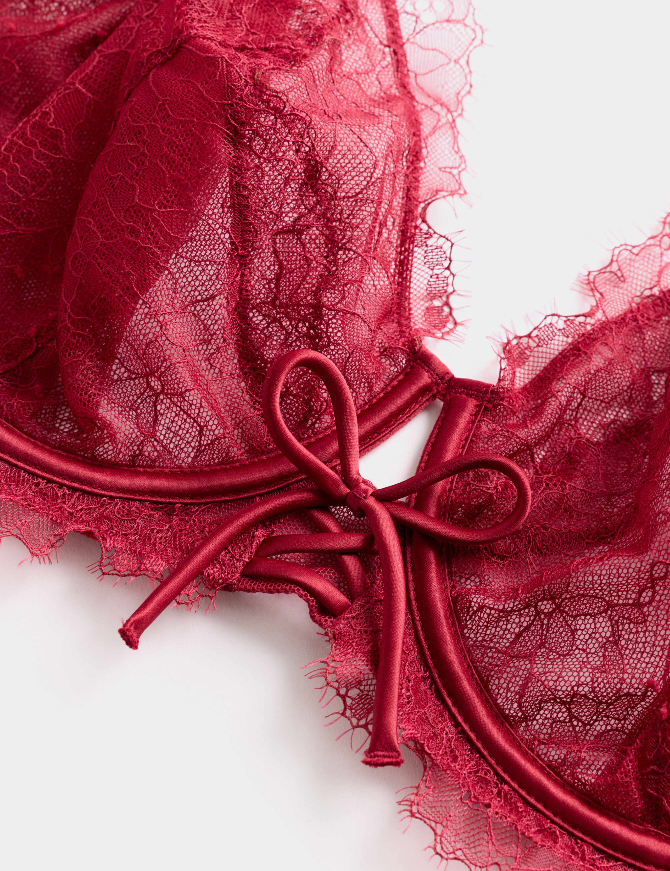 Forget Me Not Lace Wired Plunge Bra F+ 5 of 6