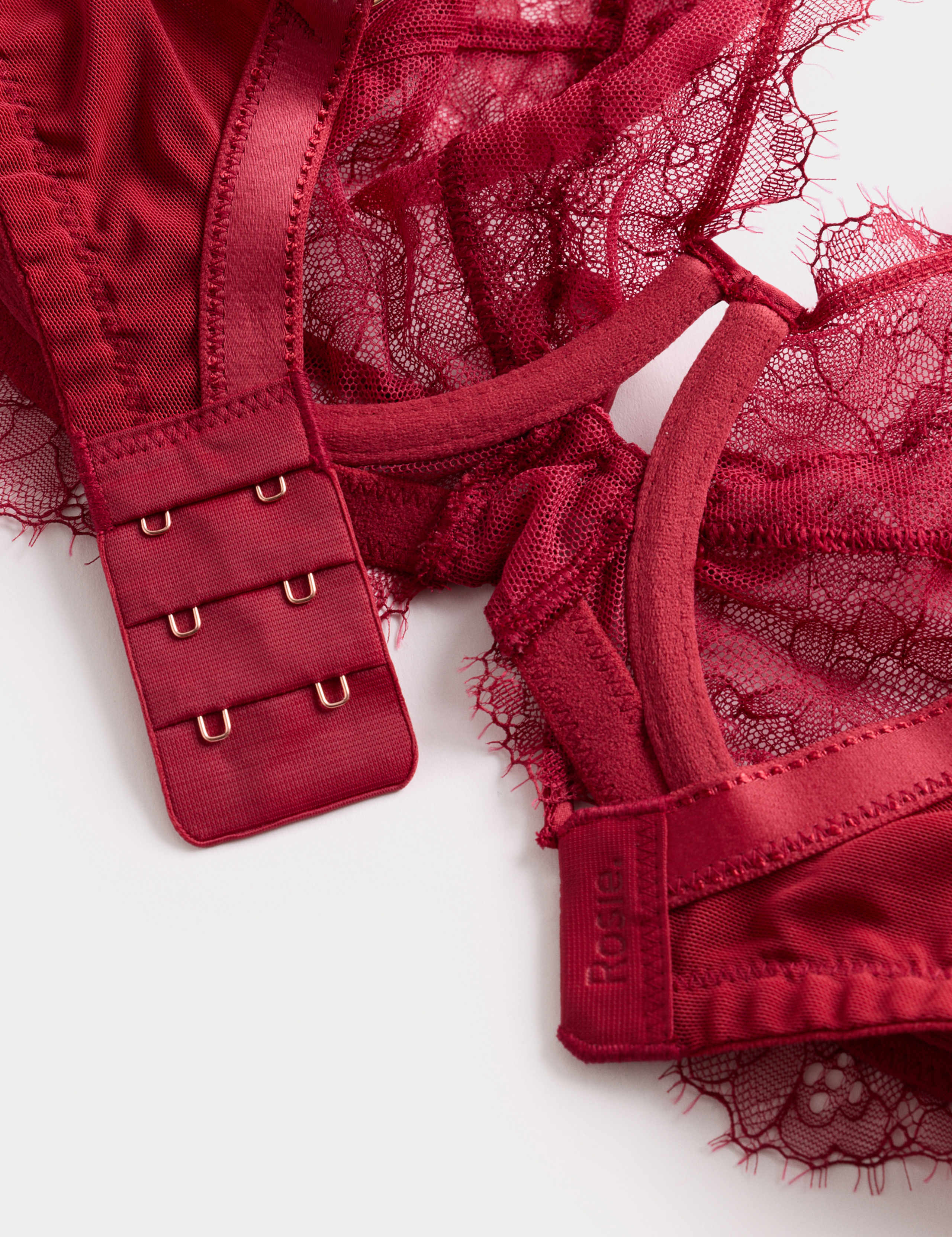 Forget Me Not Lace Wired Plunge Bra F+ 6 of 6
