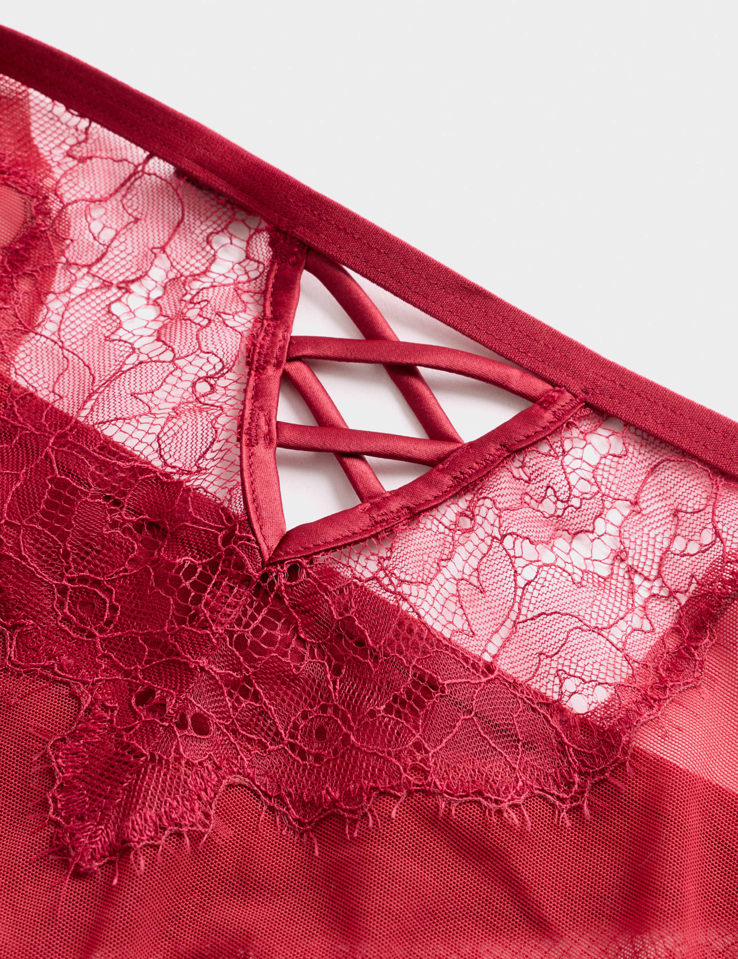Forget Me Not Lace High Leg Knickers 2 of 2