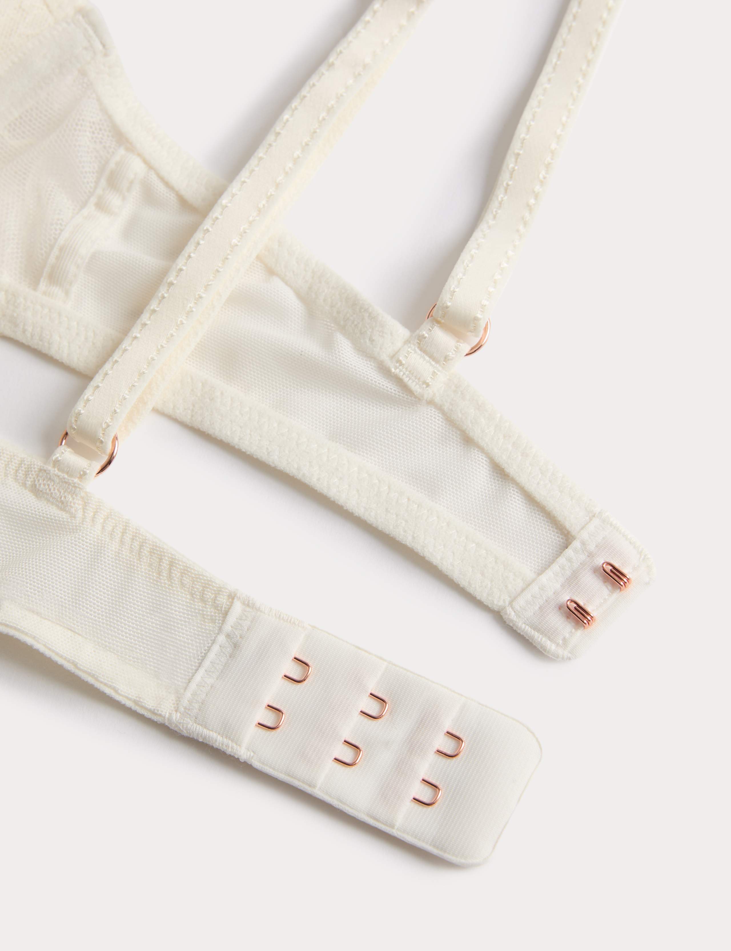 Forget Me Not Satin Wired Plunge Bra (A-E) 3 of 3