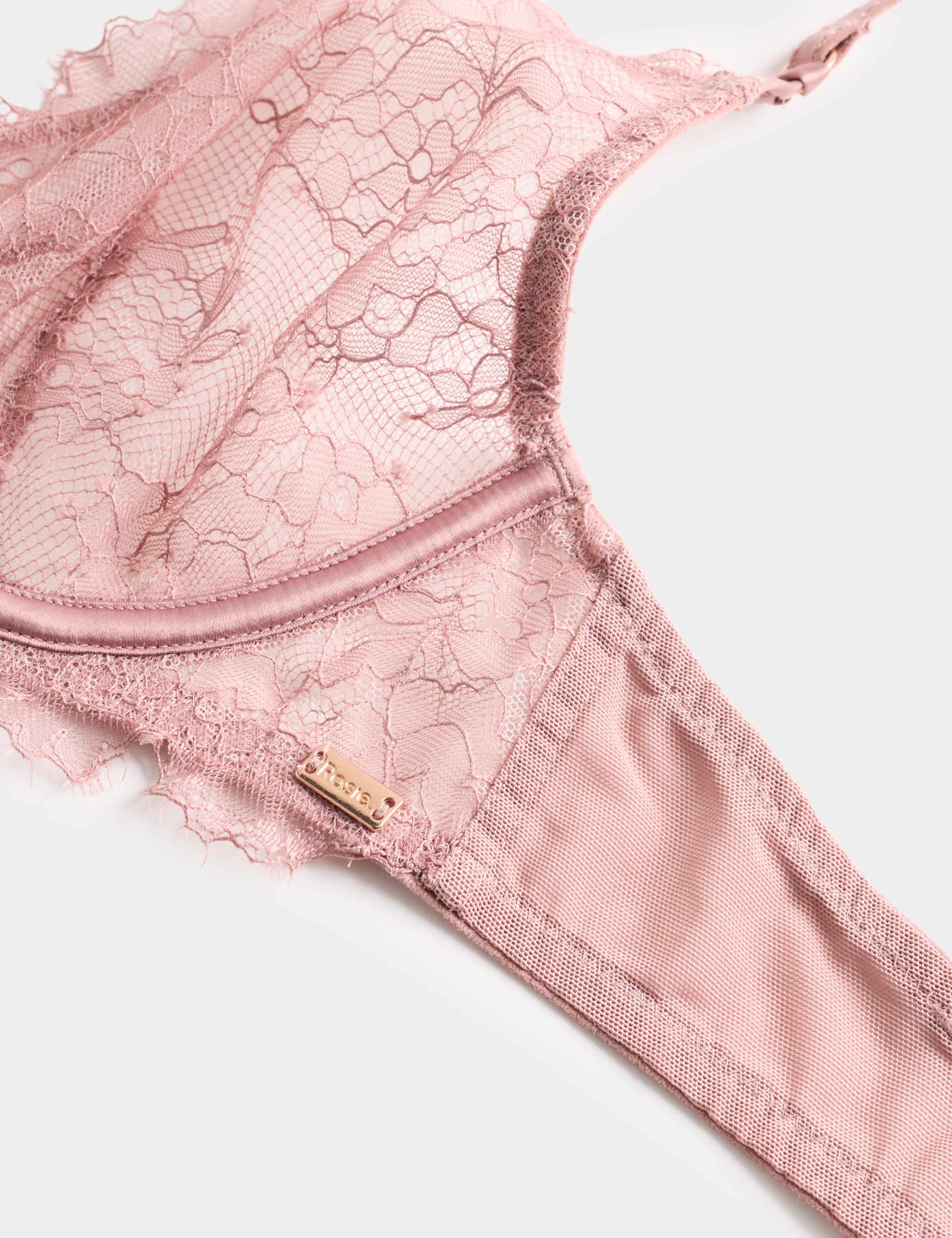 Forget Me Not Lace Wired Plunge Bra (A-E) 7 of 8