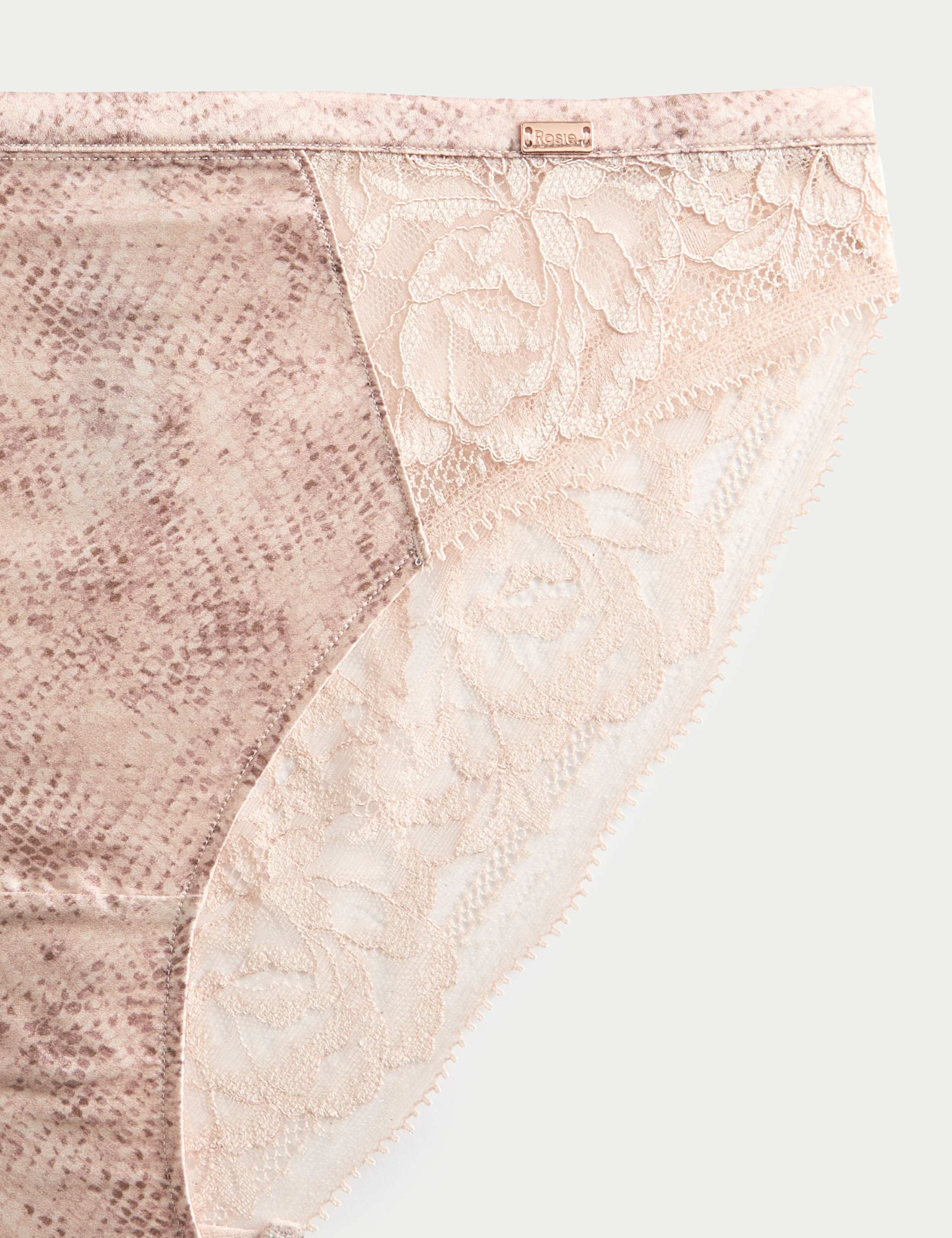 Rosalie Silk & Lace High Leg Knickers 5 of 5
